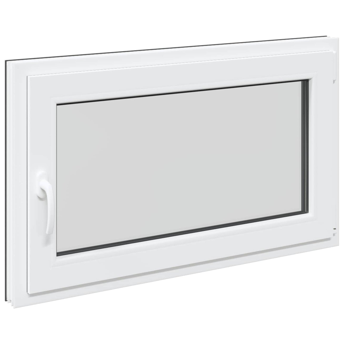 Basement Window RISOR 100 x 60 cm PVC and Glass Anthracite