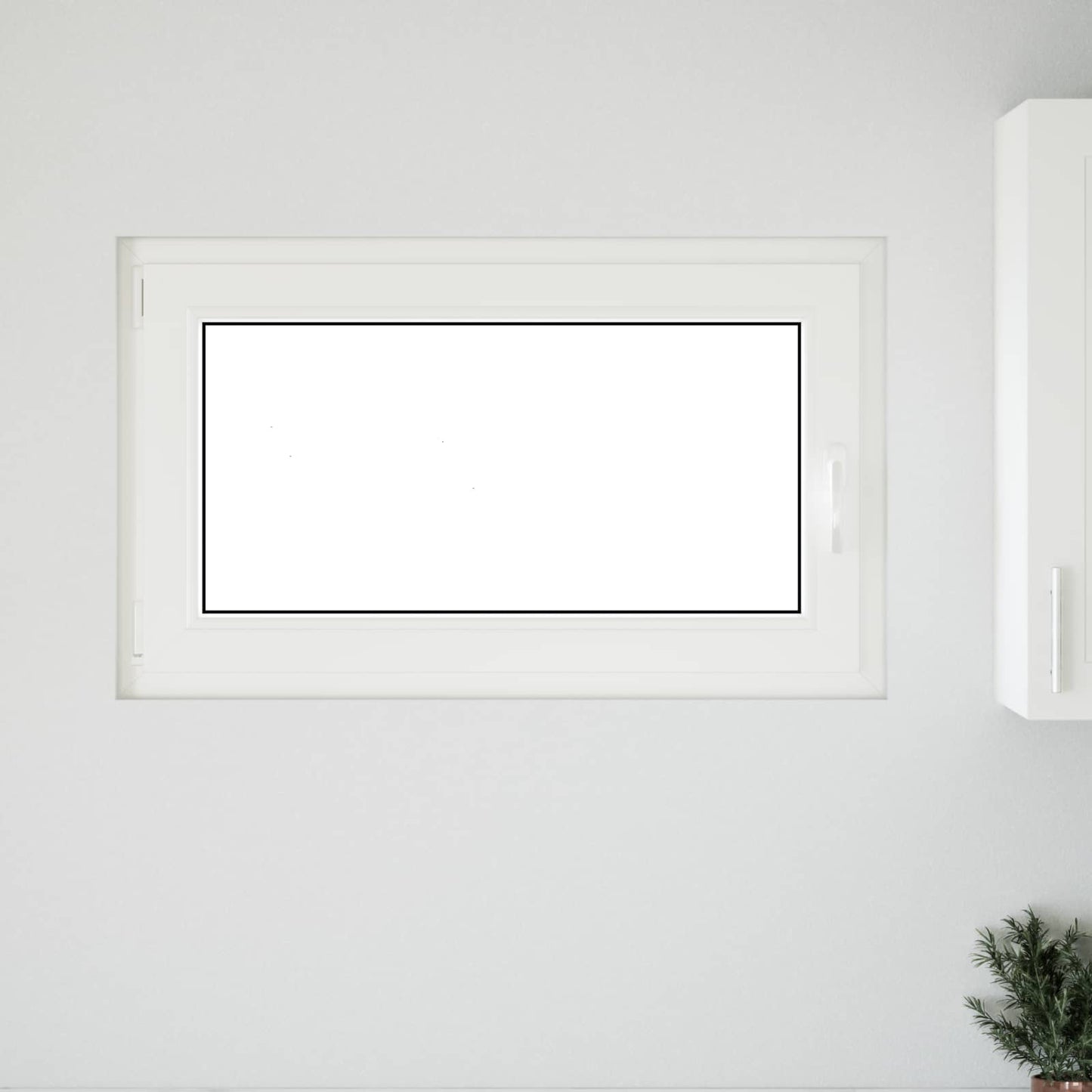 Basement Window RISOR 100 x 60 cm PVC and Glass Anthracite