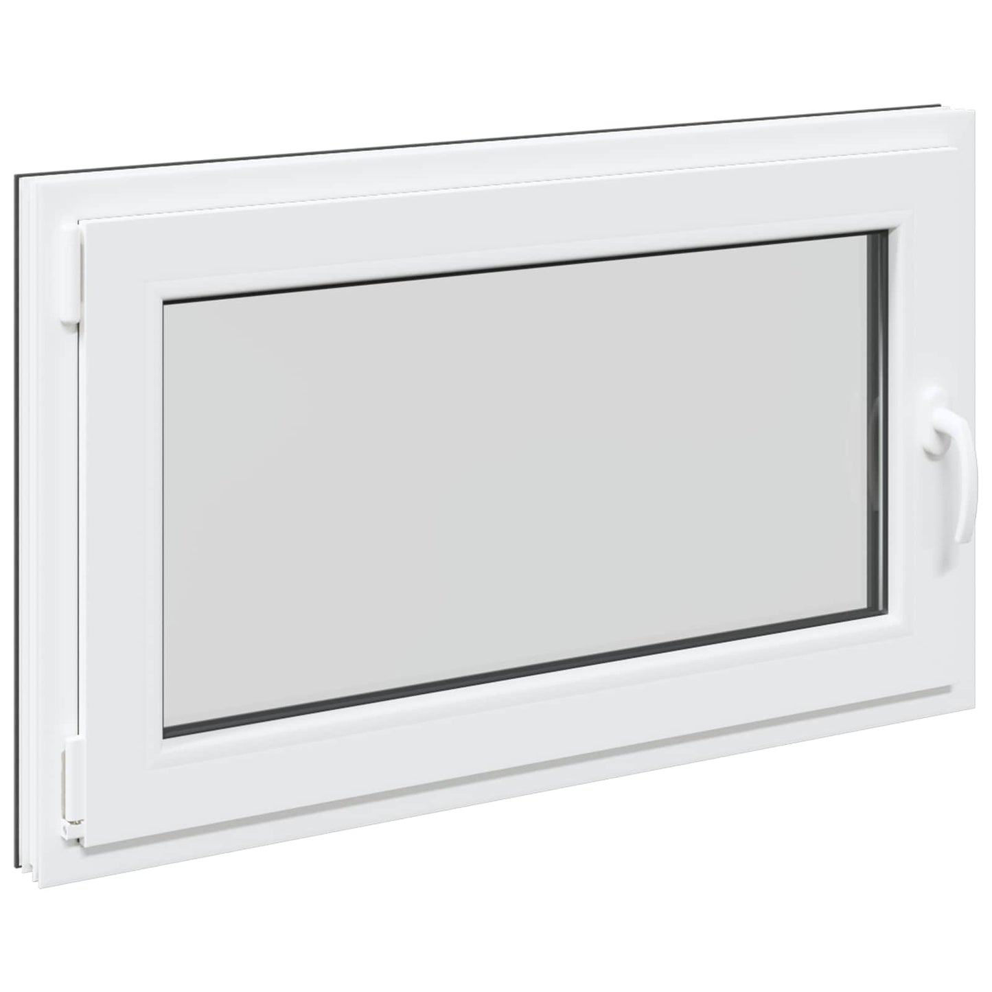 Basement Window RISOR 100 x 70 cm PVC and Glass Anthracite