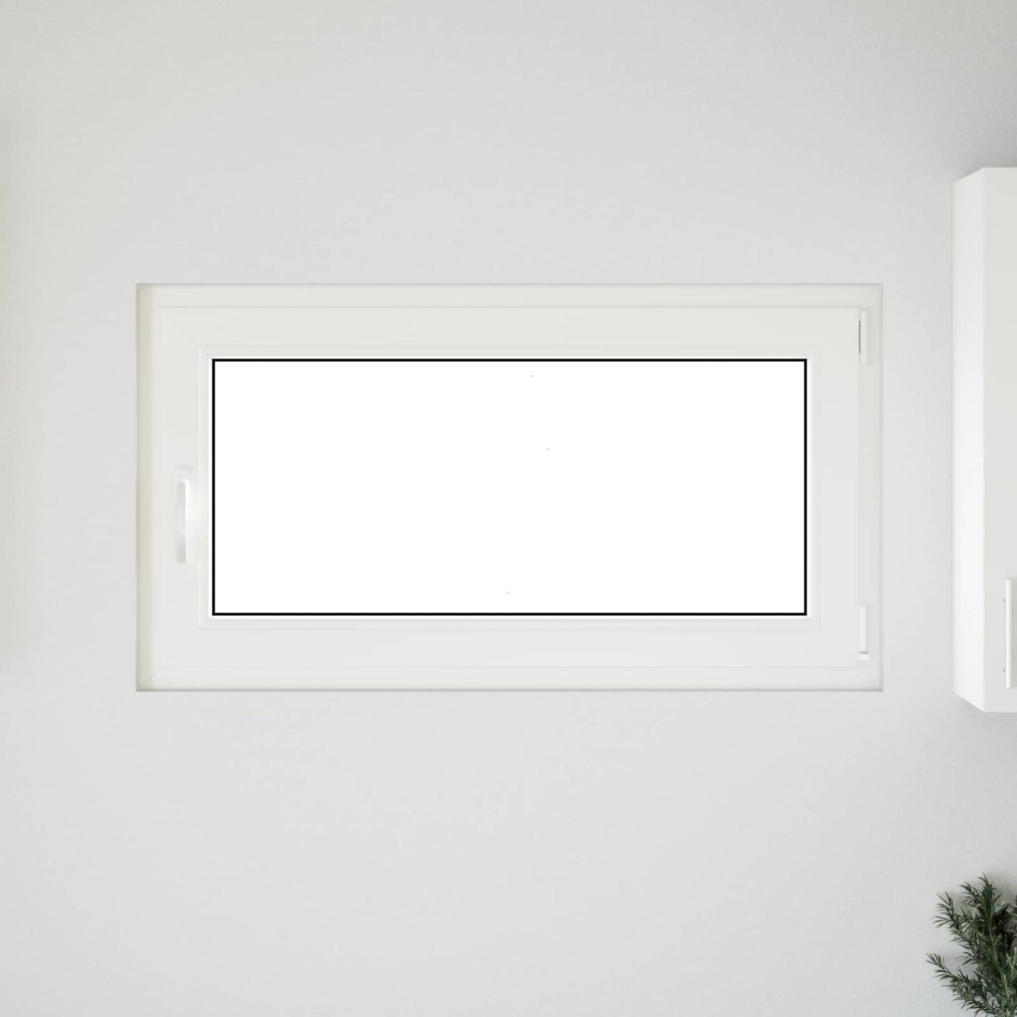 Basement Window RISOR 110 x 50 cm PVC and Glass Anthracite
