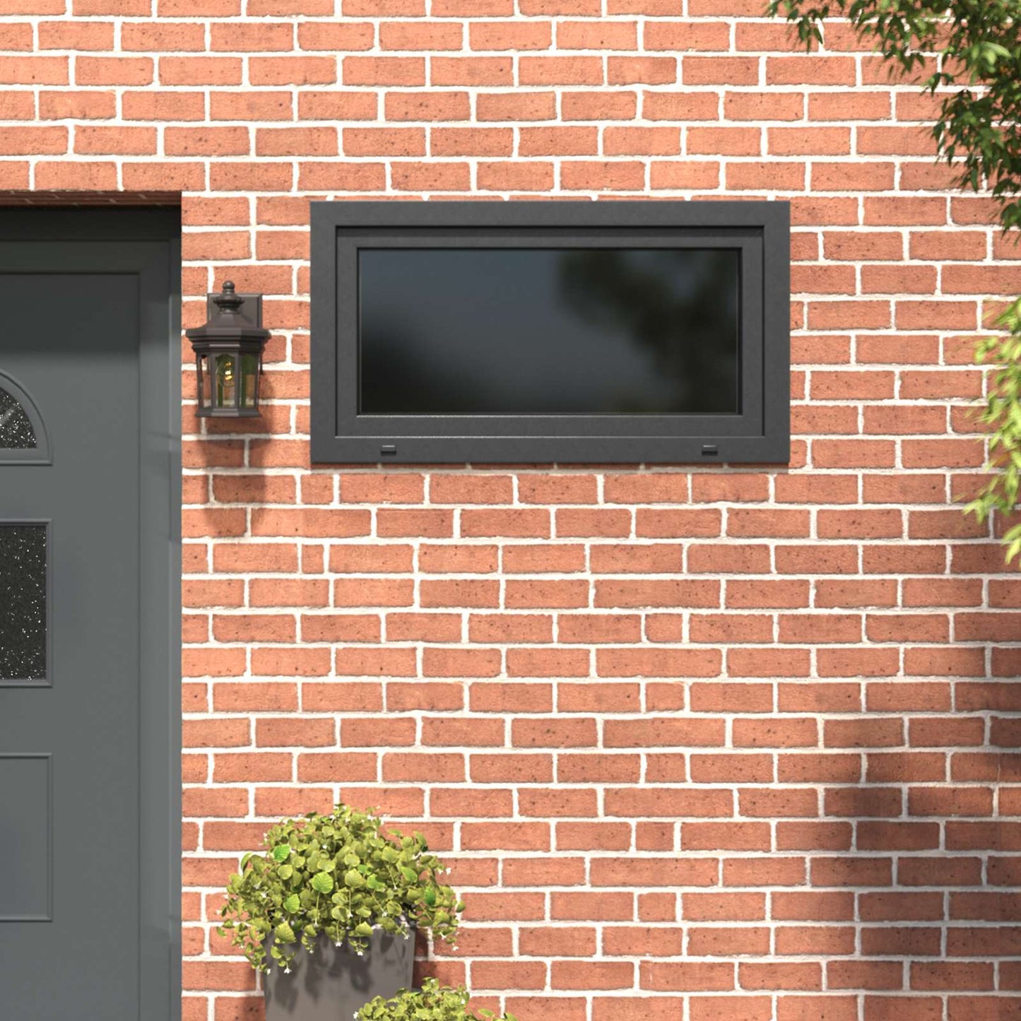 Tilt & Turn Basement Window RISOR 110 x 70 cm PVC and Glass