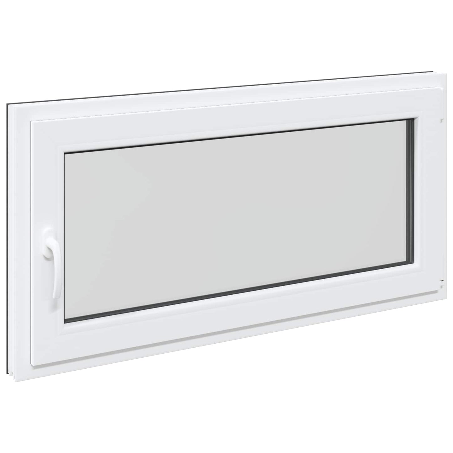 Basement Window RISOR 120 x 60 cm PVC and Glass Anthracite