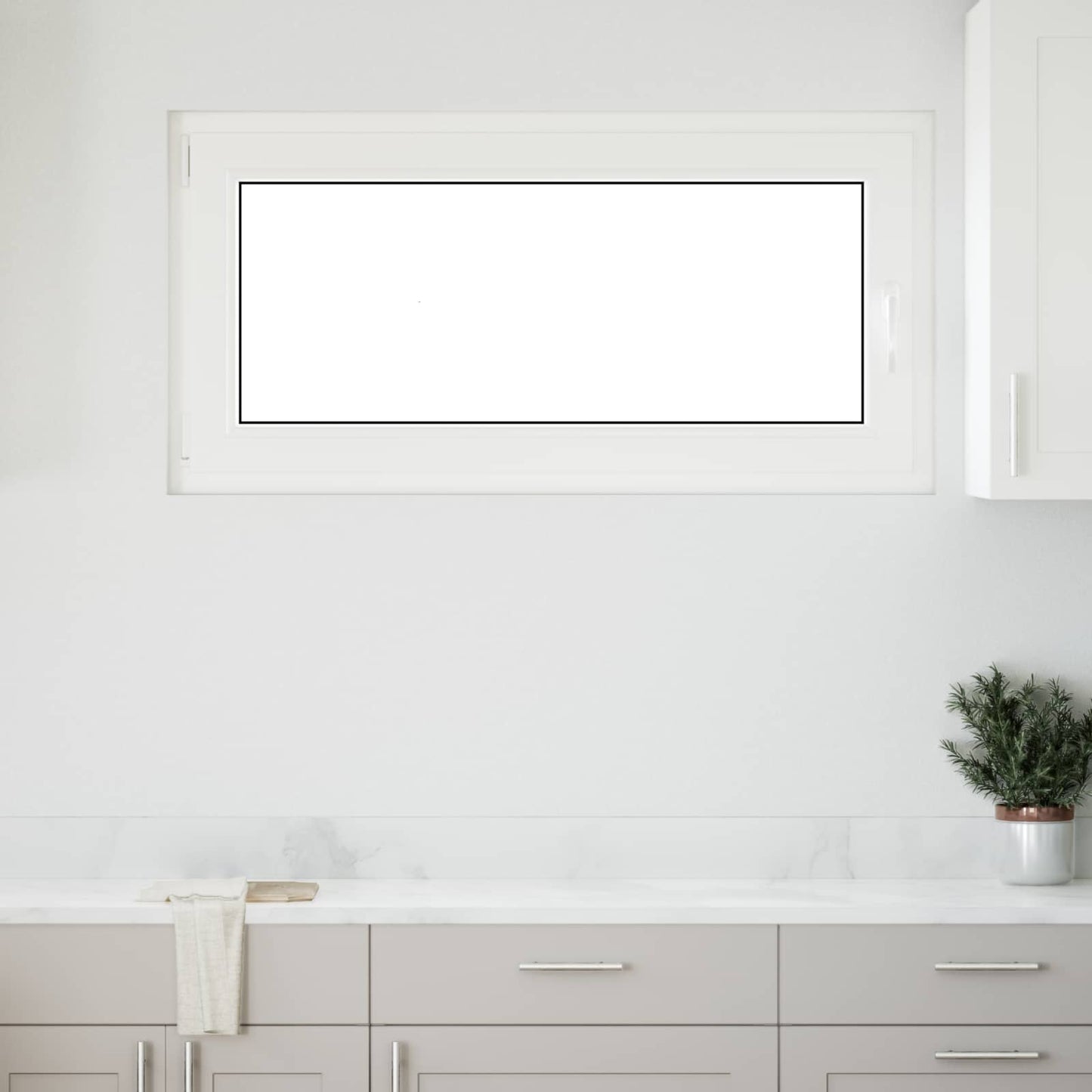 Basement Window RISOR 120 x 60 cm PVC and Glass Anthracite