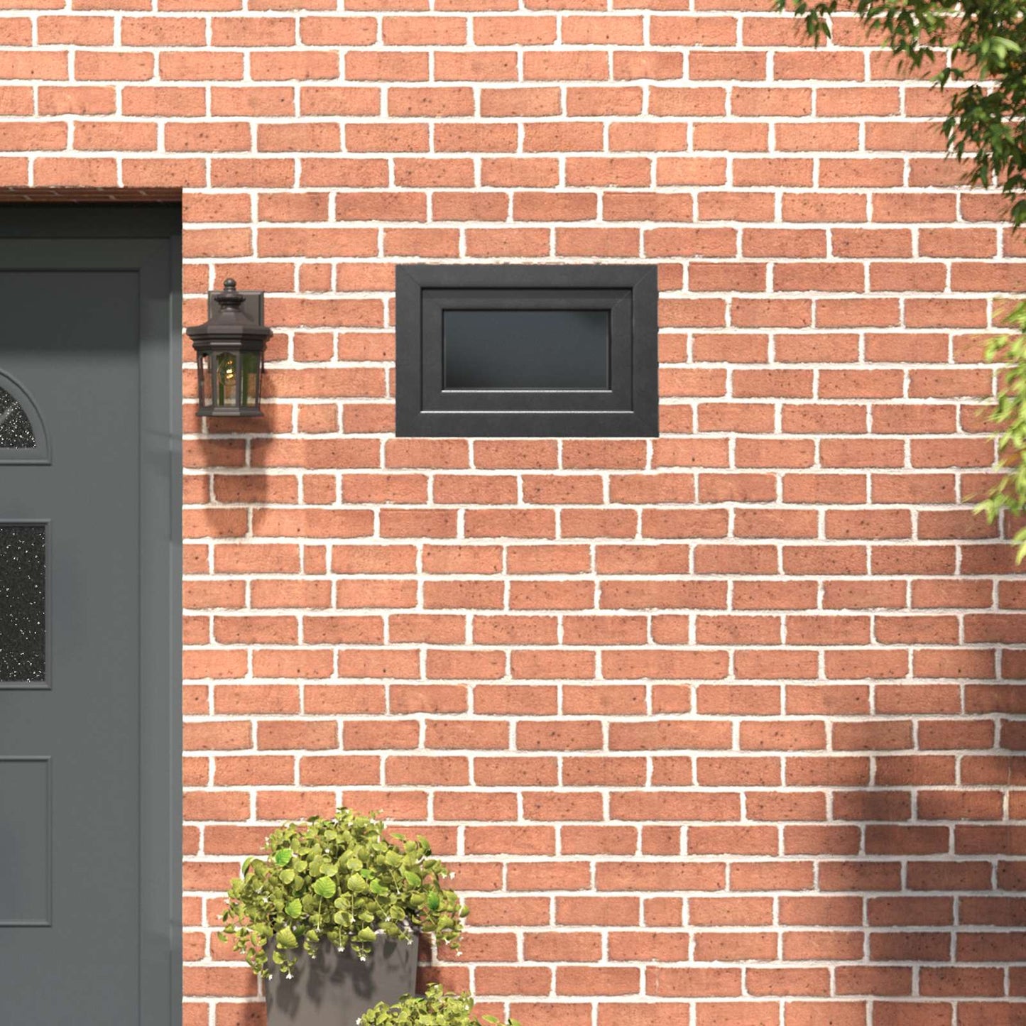 Basement Window RISOR 60 x 40 cm PVC and Glass Anthracite