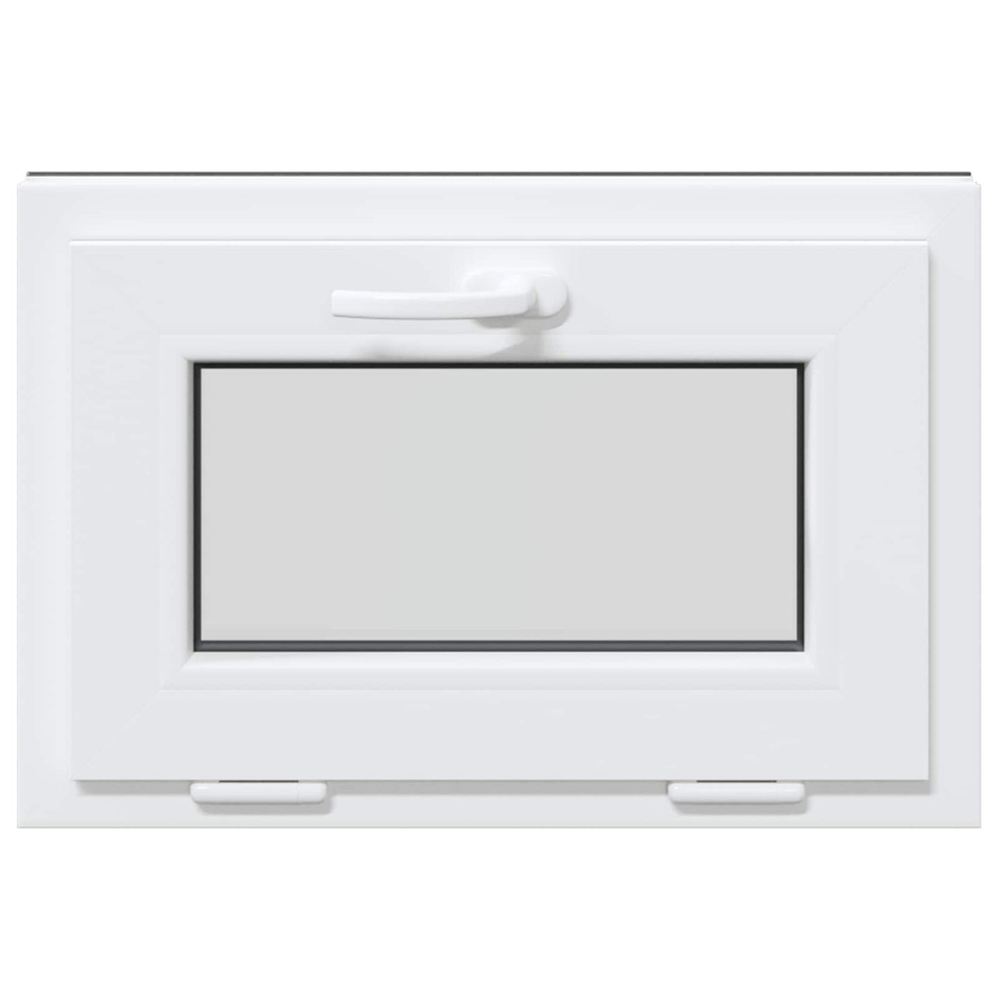 Basement Window RISOR 60 x 40 cm PVC and Glass Anthracite