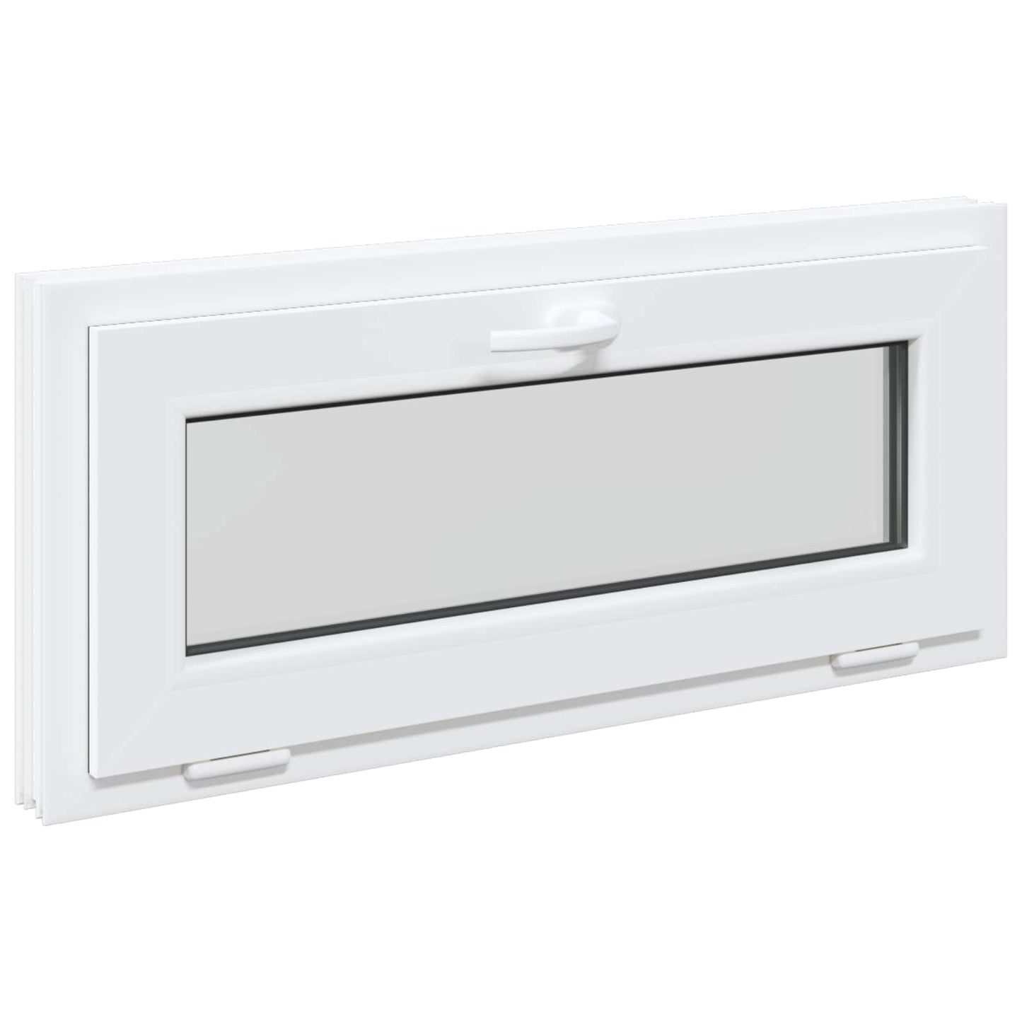 Basement Window RISOR 90 x 40 cm PVC and Glass Anthracite