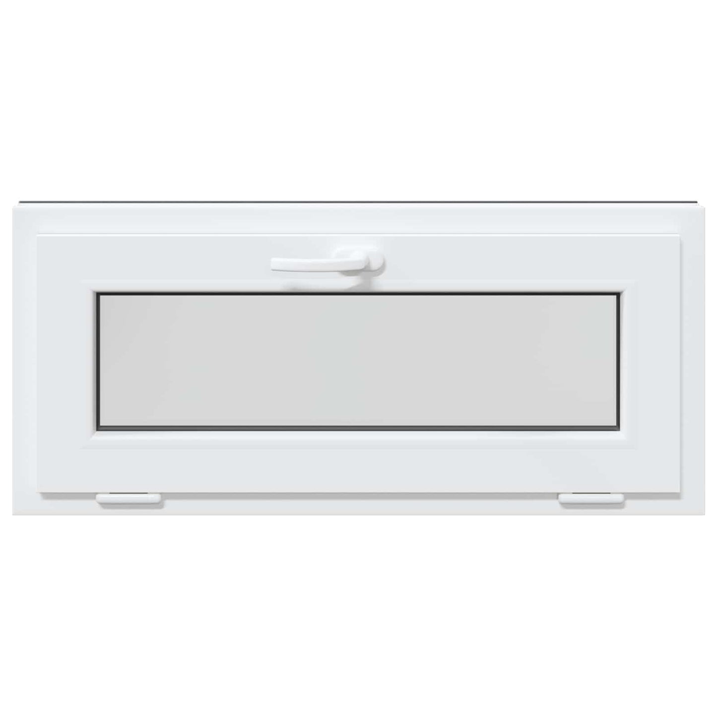 Basement Window RISOR 90 x 40 cm PVC and Glass Anthracite