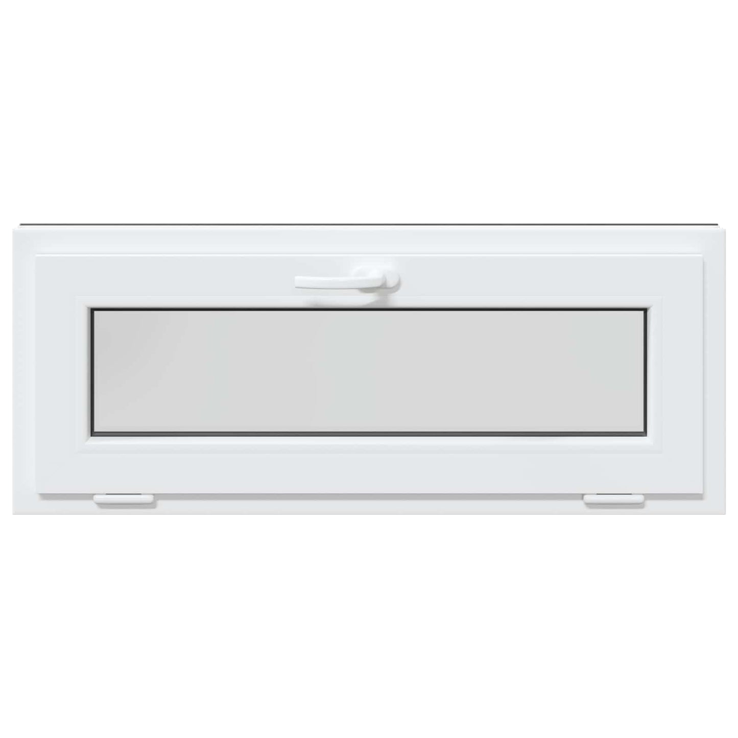 Basement Window RISOR 100 x 40 cm PVC and Glass Anthracite