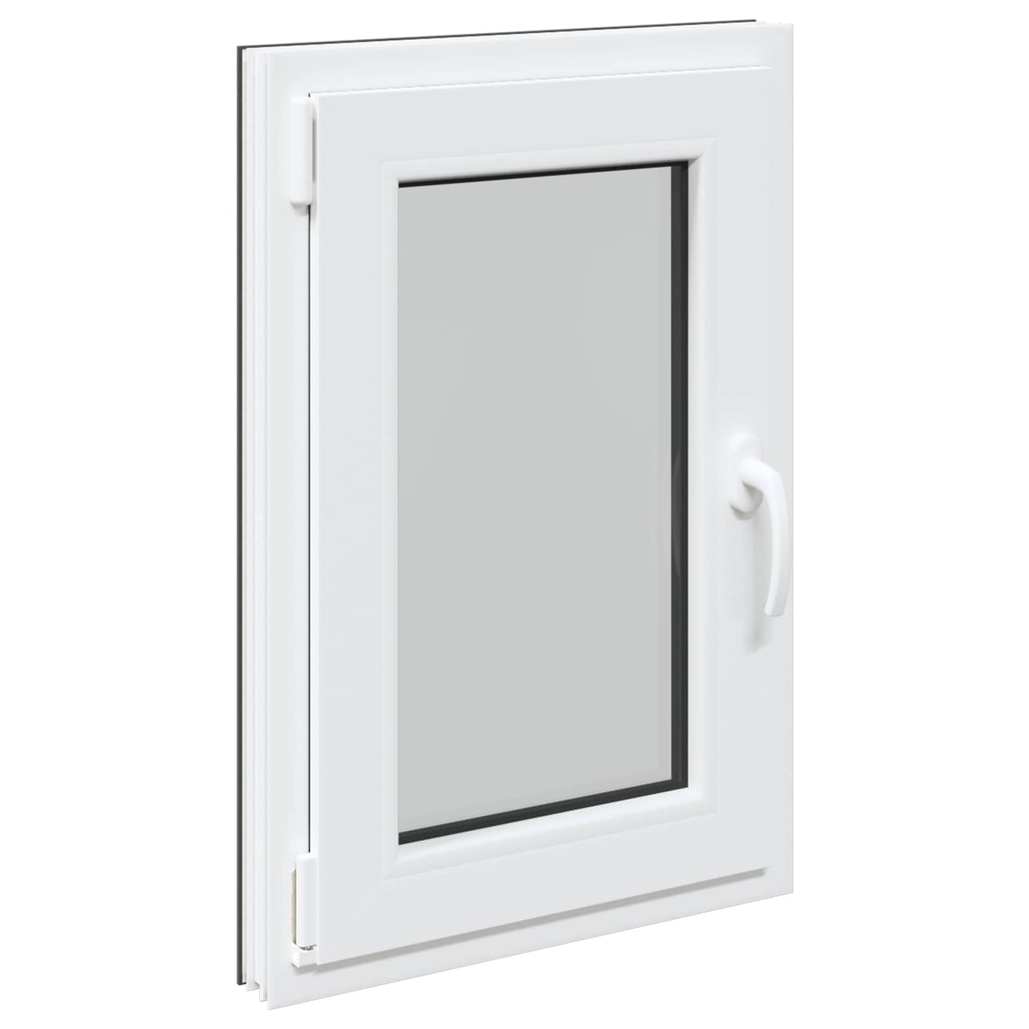 Basement Window RISOR 50 x 75 cm PVC and Glass Anthracite