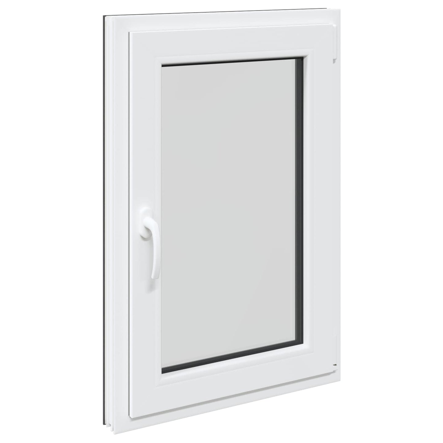 Basement Window RISOR 60 x 90 cm PVC and Glass Anthracite