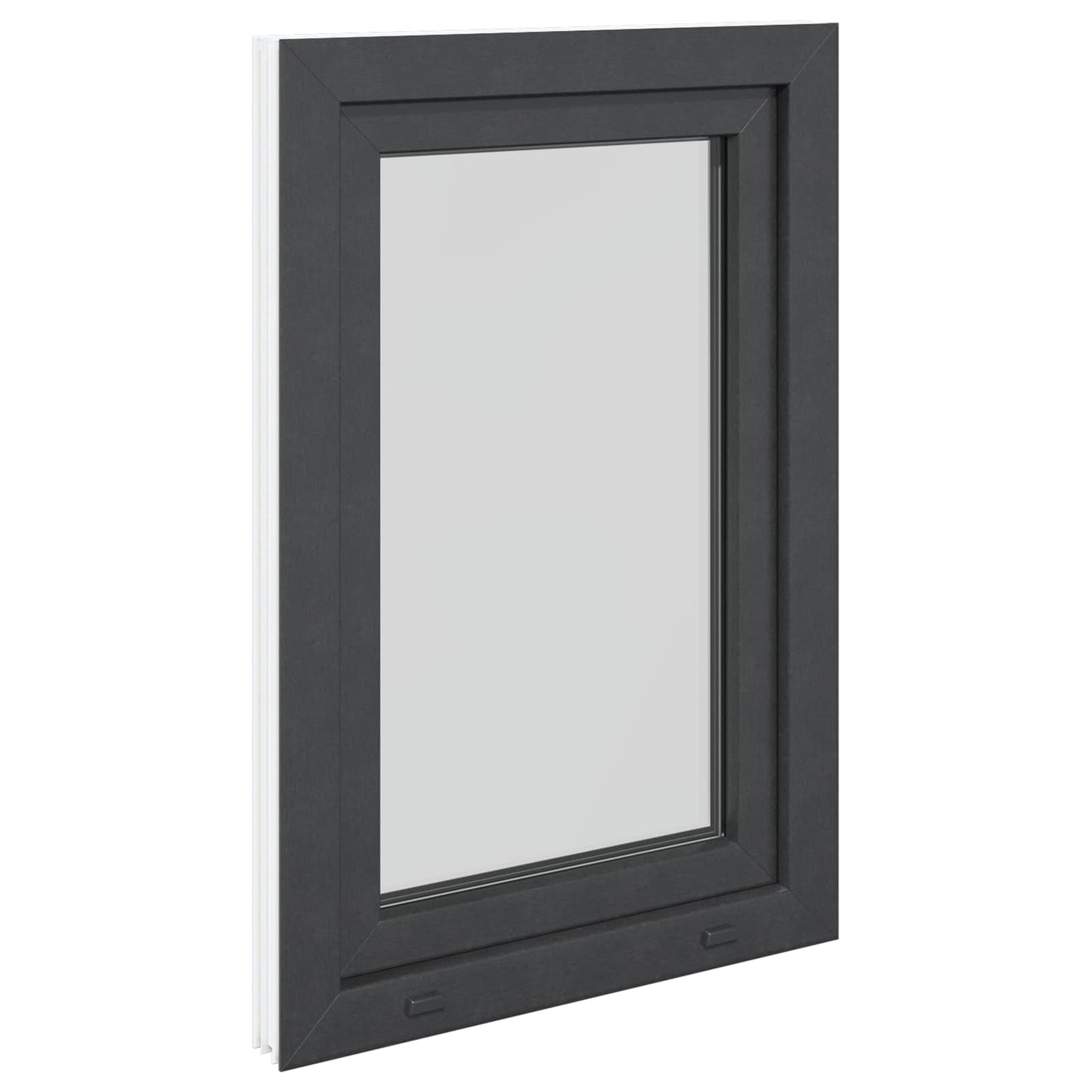 Basement Window RISOR 60 x 100 cm PVC and Glass Anthracite