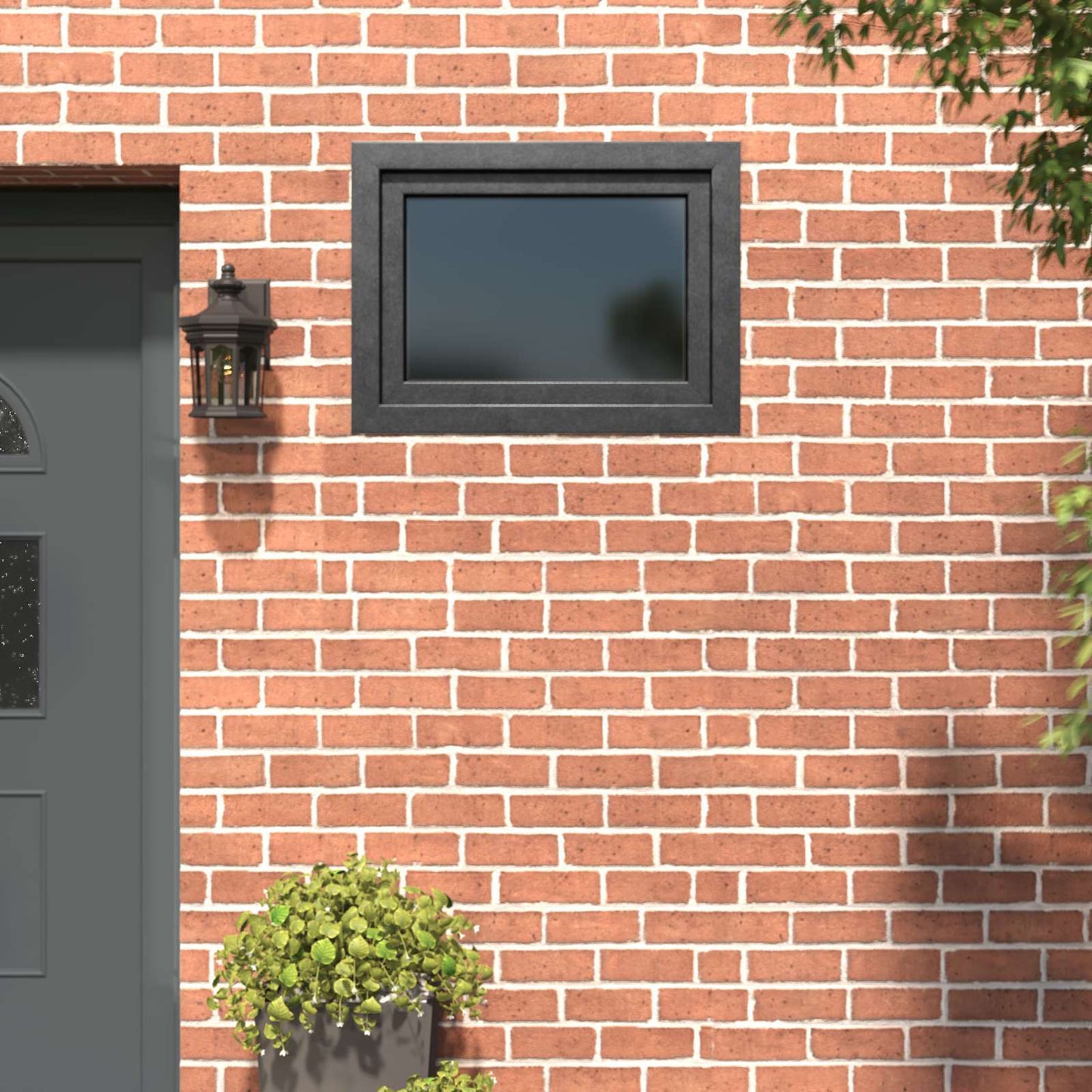 Tilt & Turn Basement Window RISOR 60 x 100 cm PVC and Glass