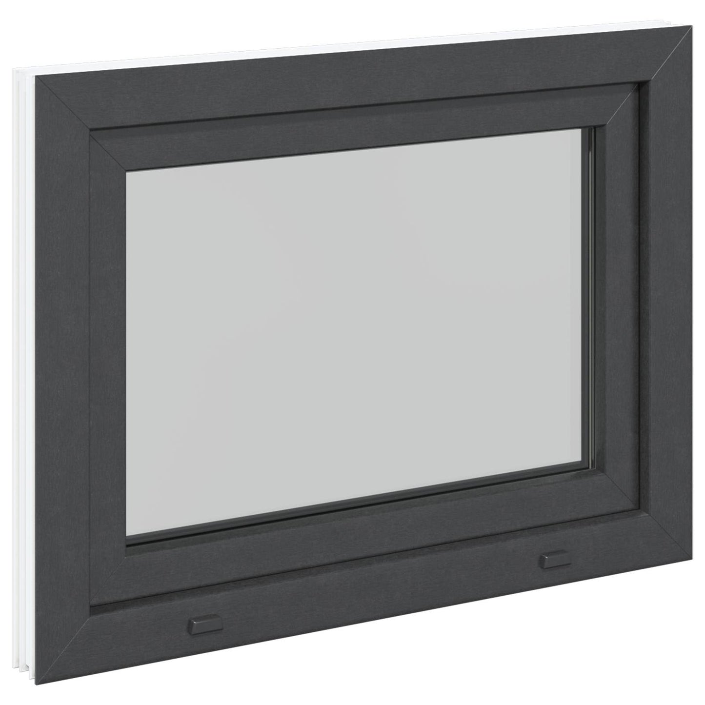 Tilt & Turn Basement Window RISOR 60 x 100 cm PVC and Glass