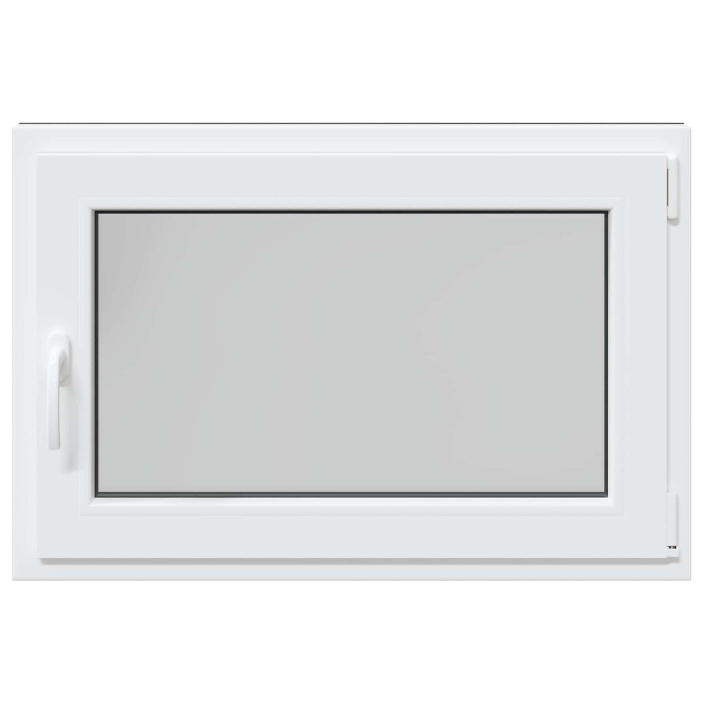 Basement Window RISOR 80 x 70 cm PVC and Glass Anthracite