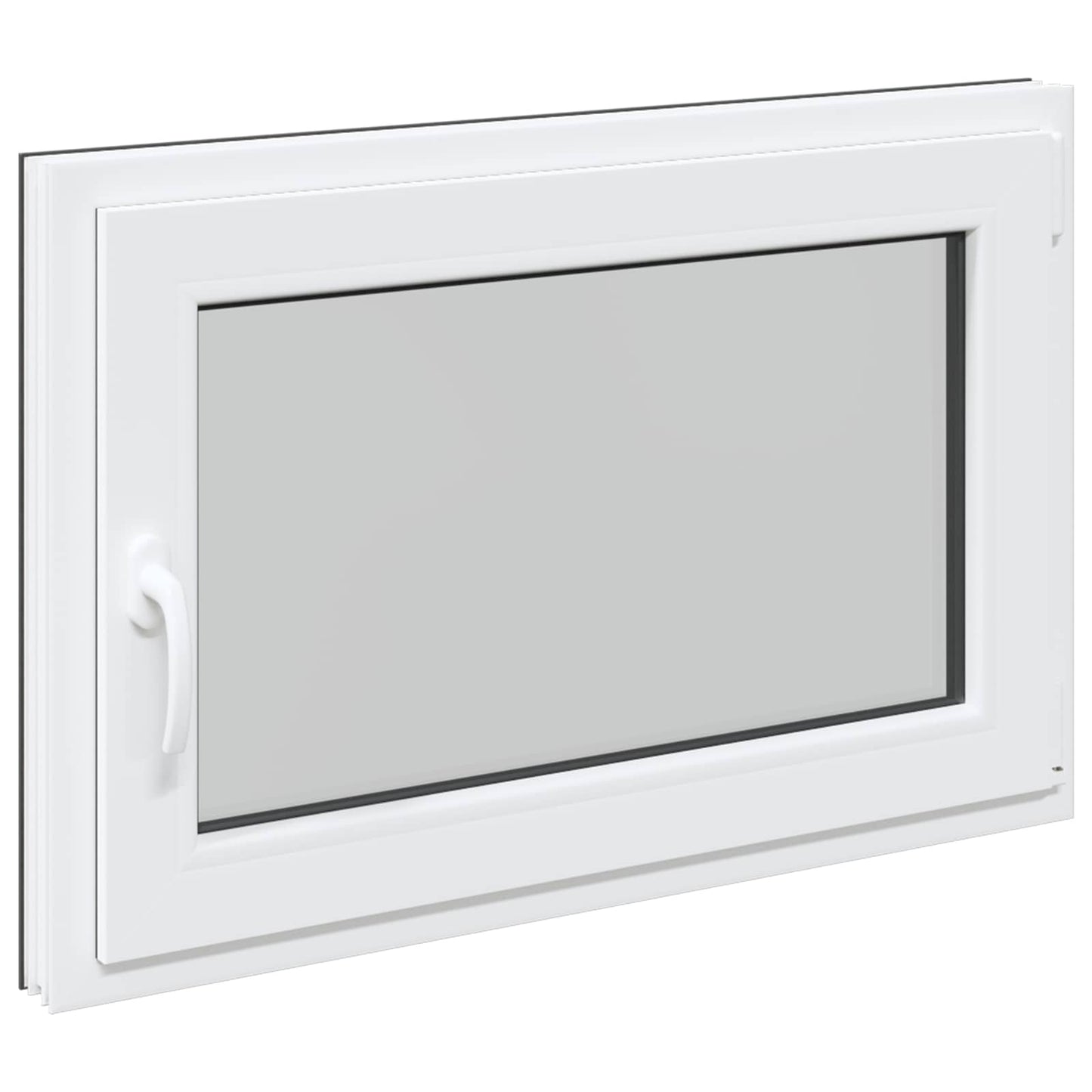 Basement Window RISOR 90 x 50 cm PVC and Glass Anthracite