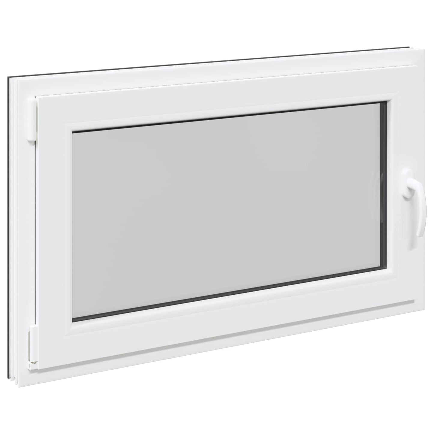 Basement Window RISOR 100 x 50 cm PVC and Glass Anthracite