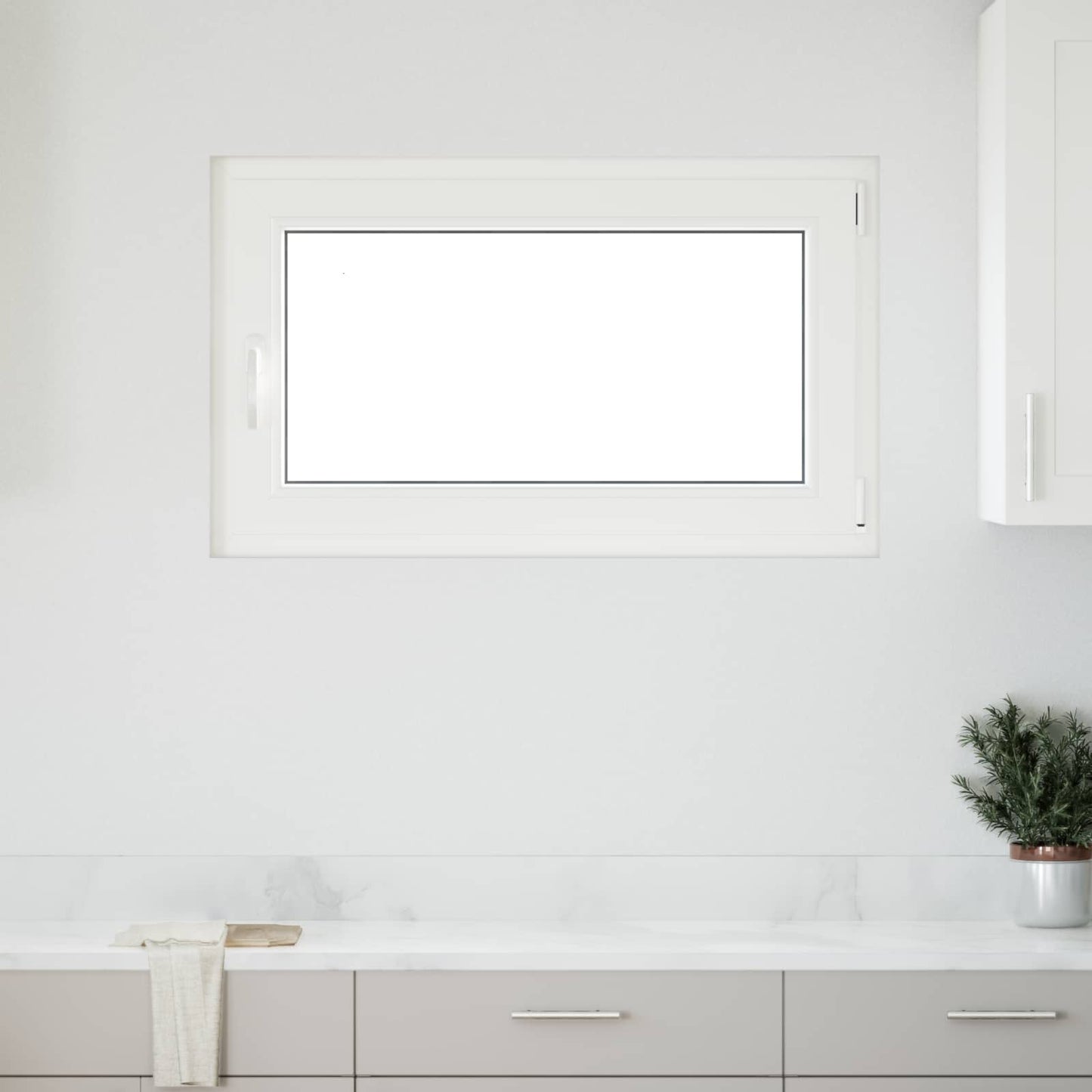 Basement Window RISOR 100 x 60 cm PVC and Glass Anthracite