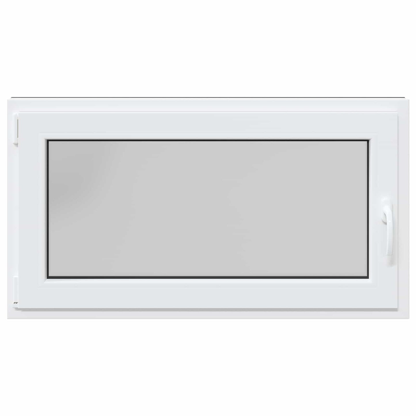Basement Window RISOR 110 x 50 cm PVC and Glass Anthracite