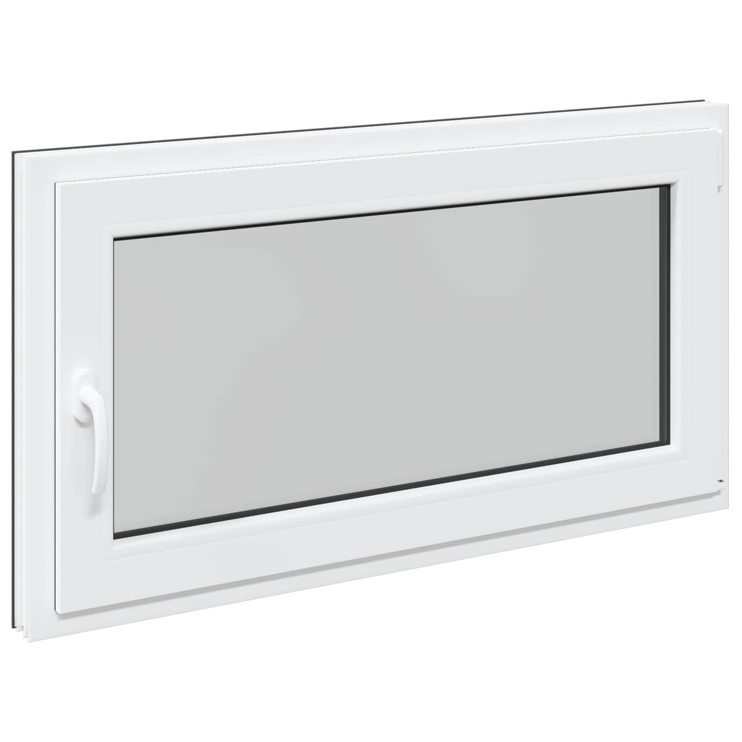Basement Window RISOR 110 x 60 cm PVC and Glass Anthracite