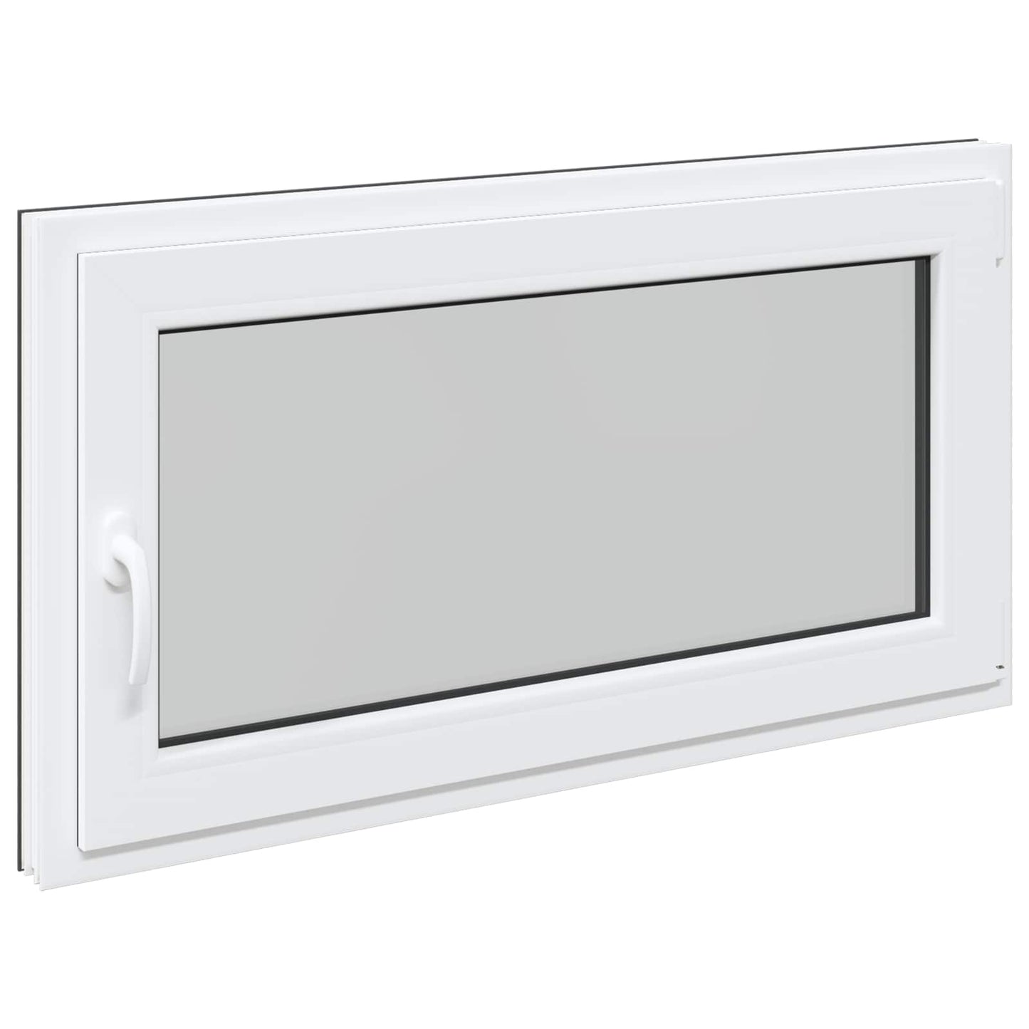 Basement Window RISOR 120 x 60 cm PVC and Glass Anthracite