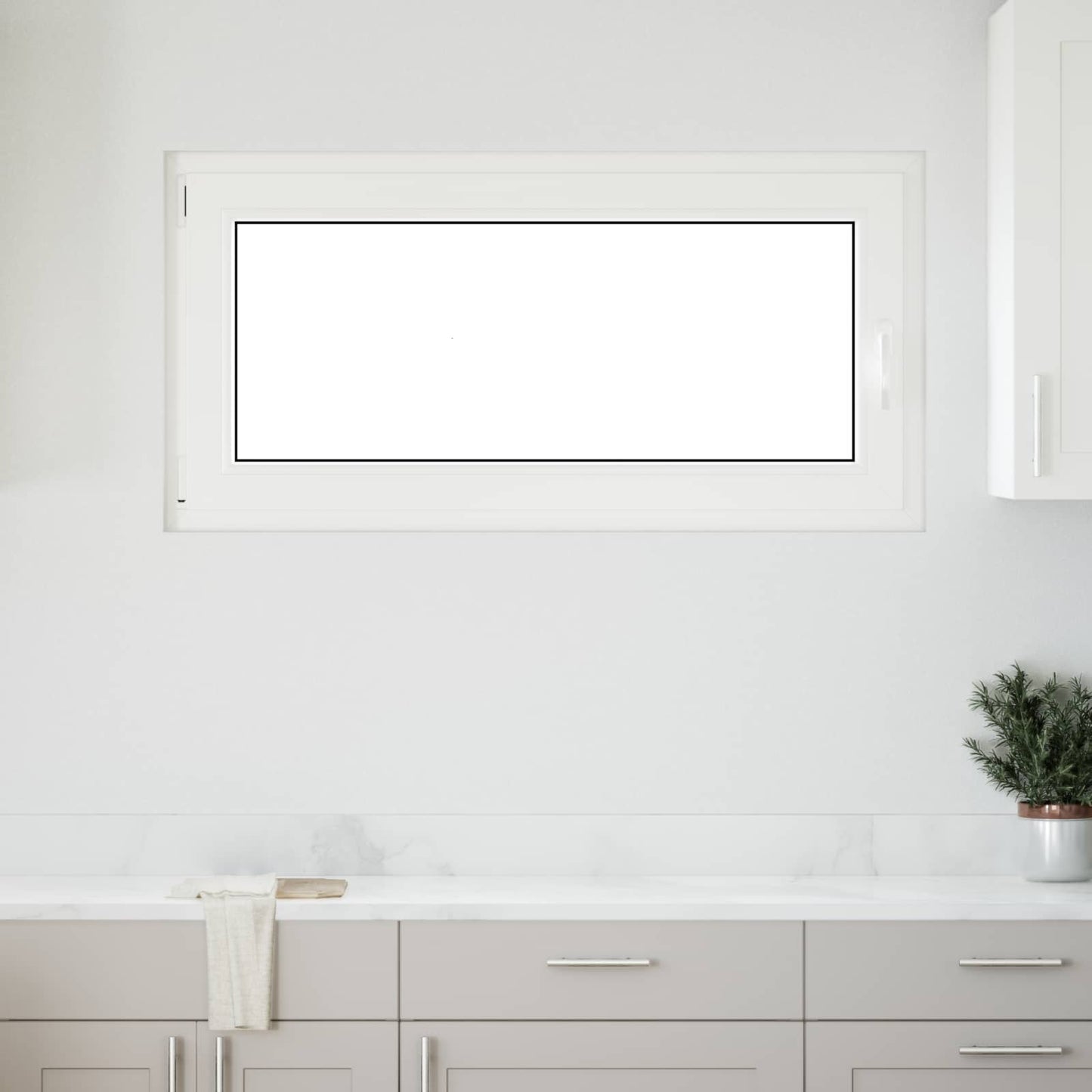 Basement Window RISOR 120 x 60 cm PVC and Glass Anthracite
