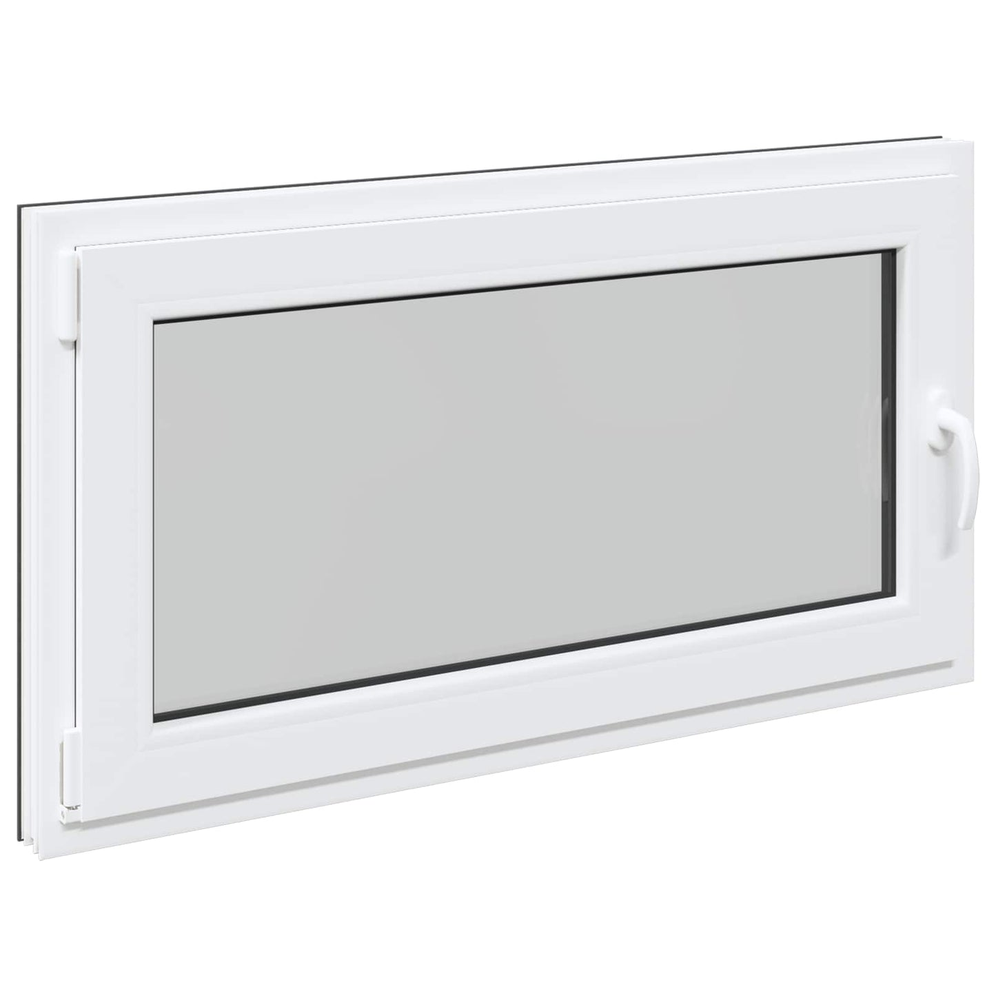 Basement Window RISOR 120 x 60 cm PVC and Glass Anthracite