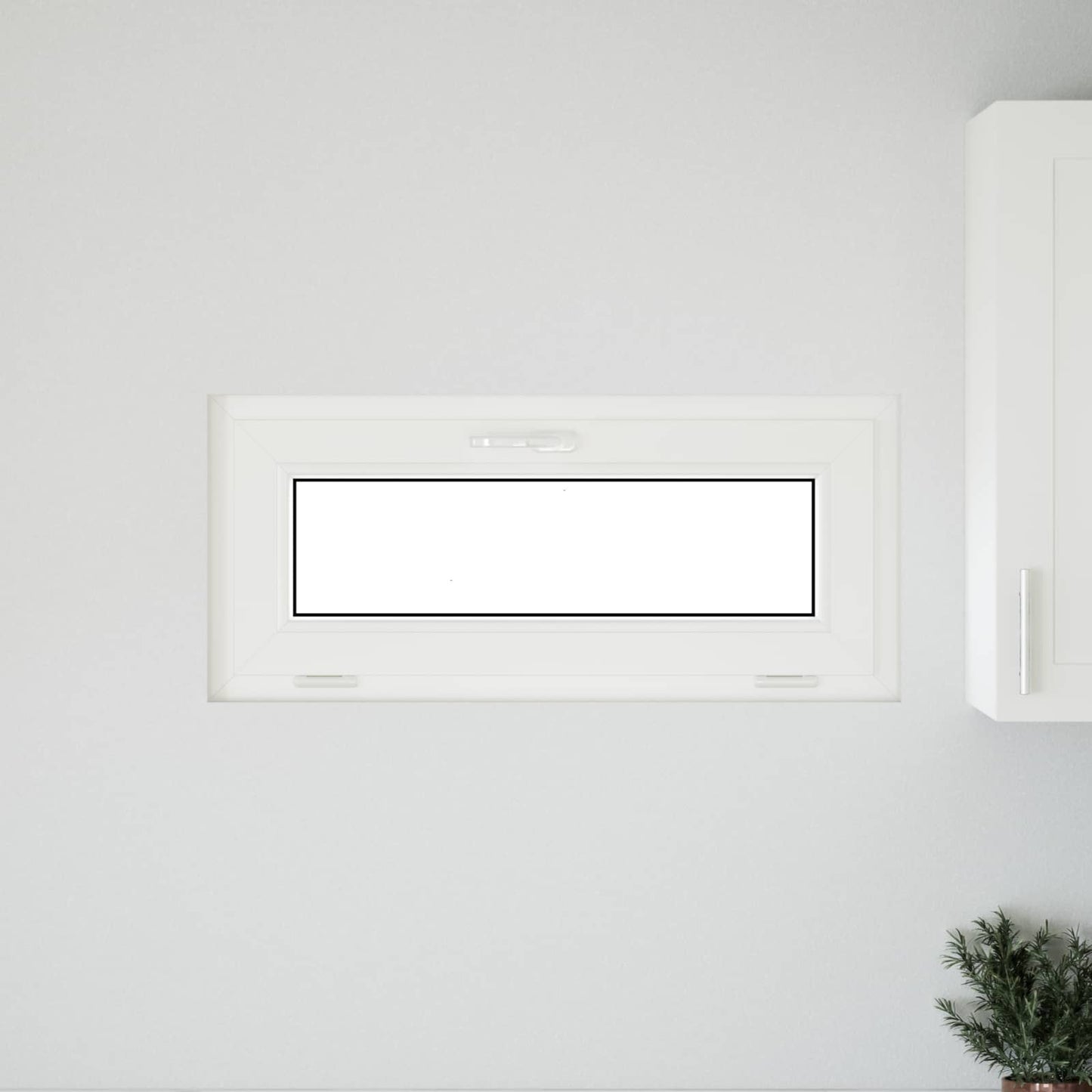 Basement Window RISOR 90 x 40 cm PVC and Glass Anthracite