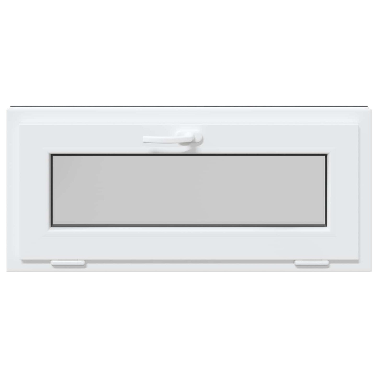 Basement Window RISOR 90 x 40 cm PVC and Glass Anthracite