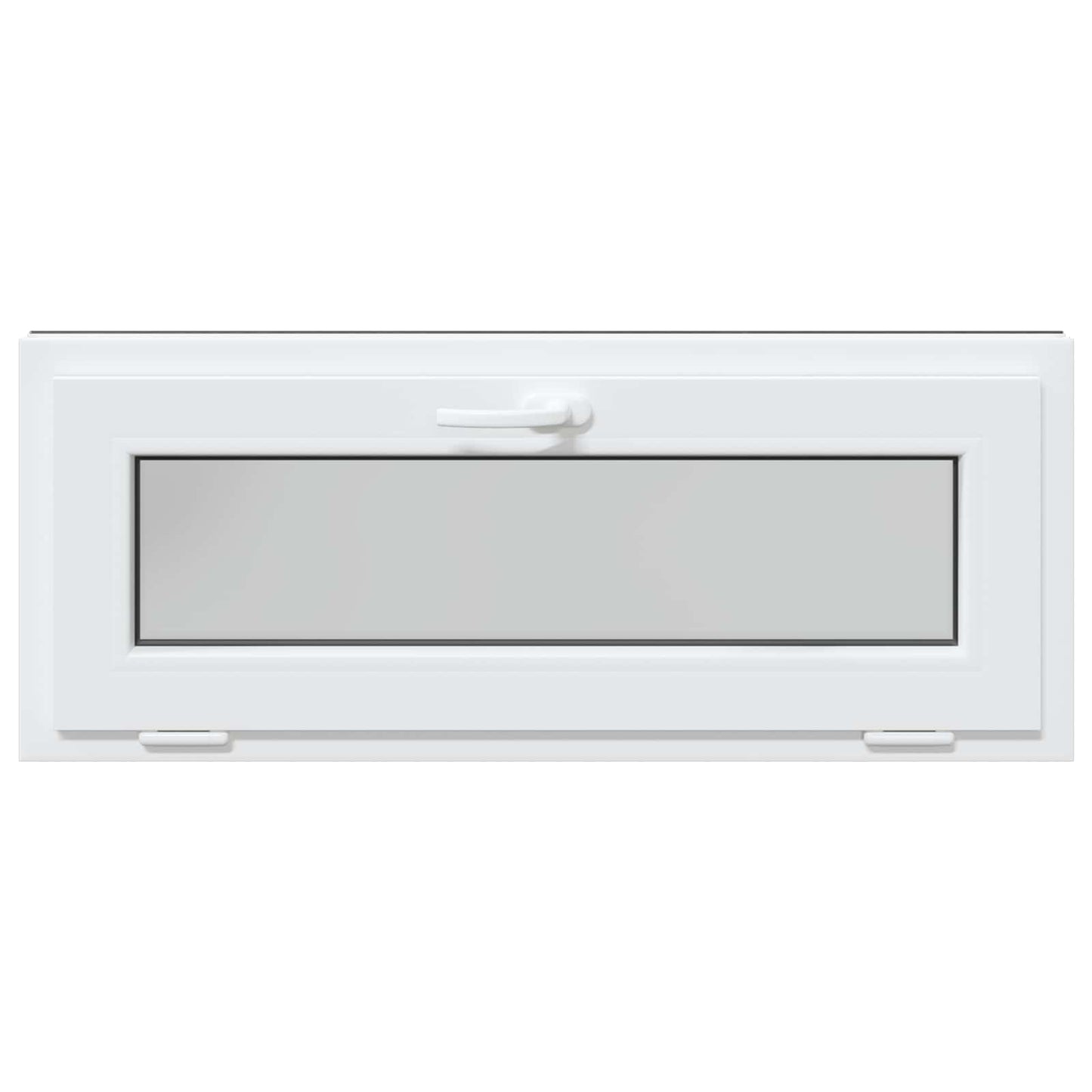 Basement Window RISOR 110 x 40 cm PVC and Glass Anthracite