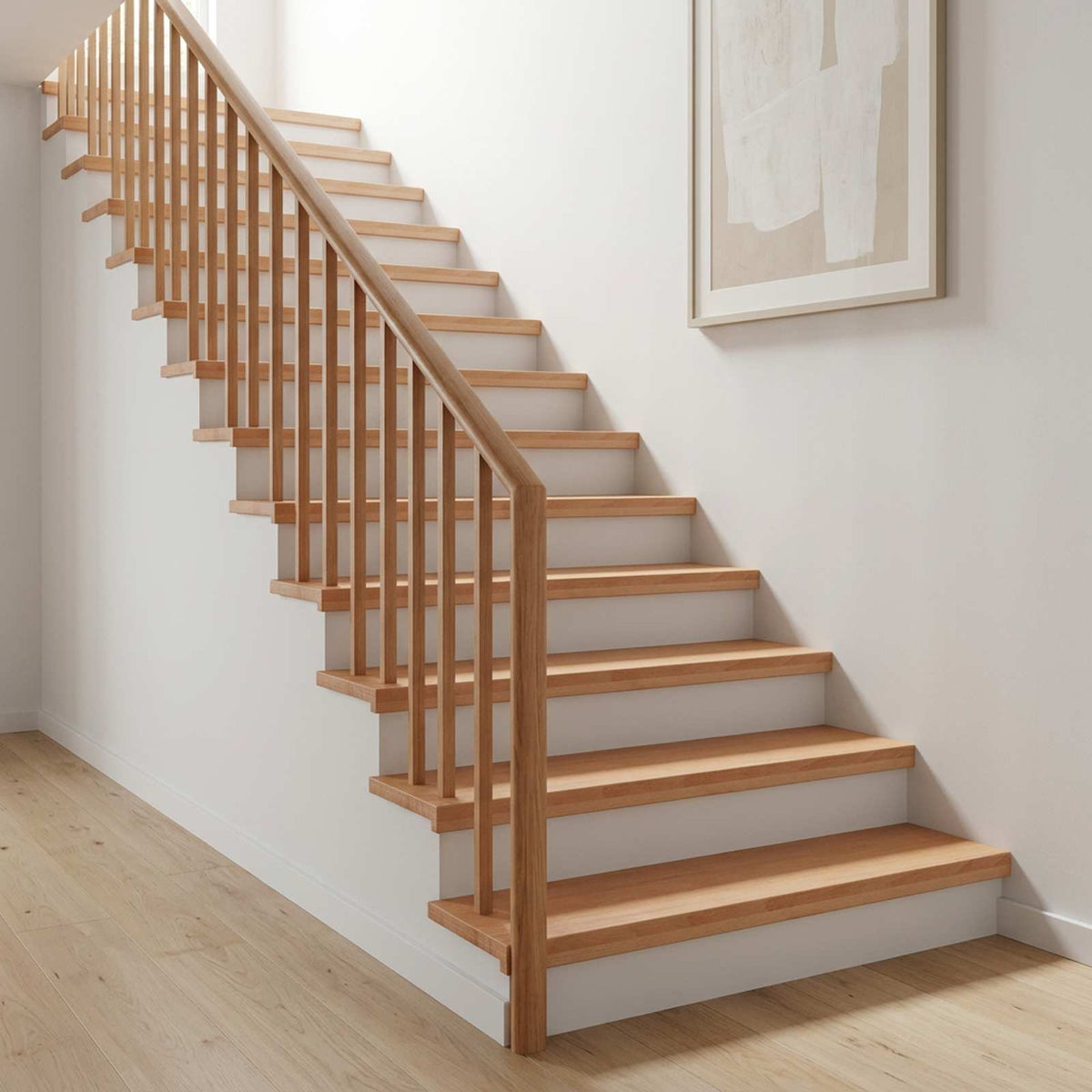 Stair Treads 8 pcs 70 x 30 x 2 cm Natural Solid Beech Wood