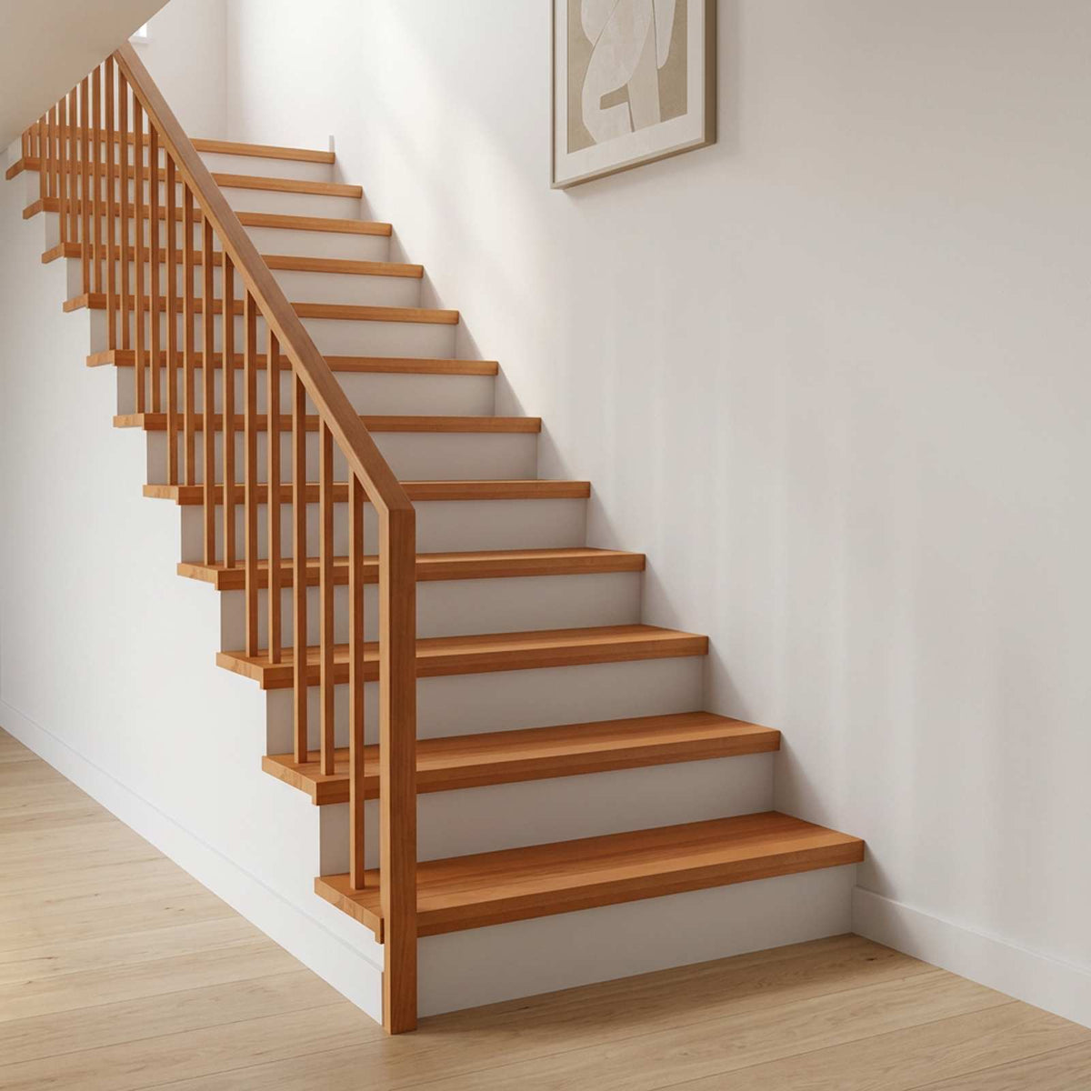 Stair Treads 8 pcs 80 x 25 x 2 cm Light Brown Solid Beech Wood