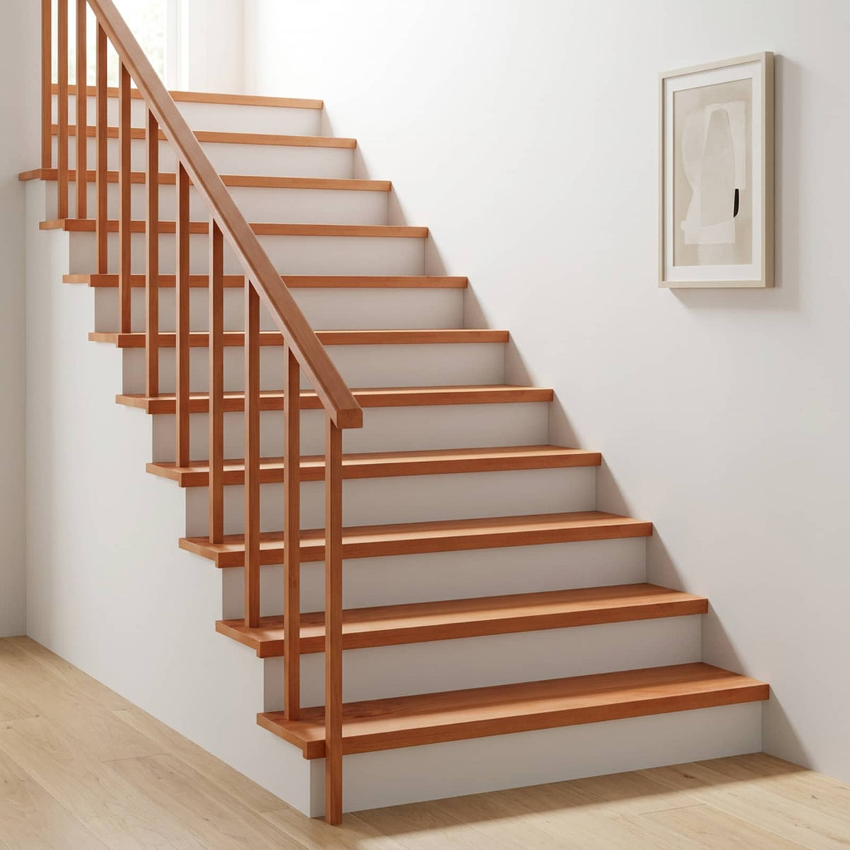 Stair Treads 4 pcs 110 x 30 x 2 cm Varnish Solid Beech Wood