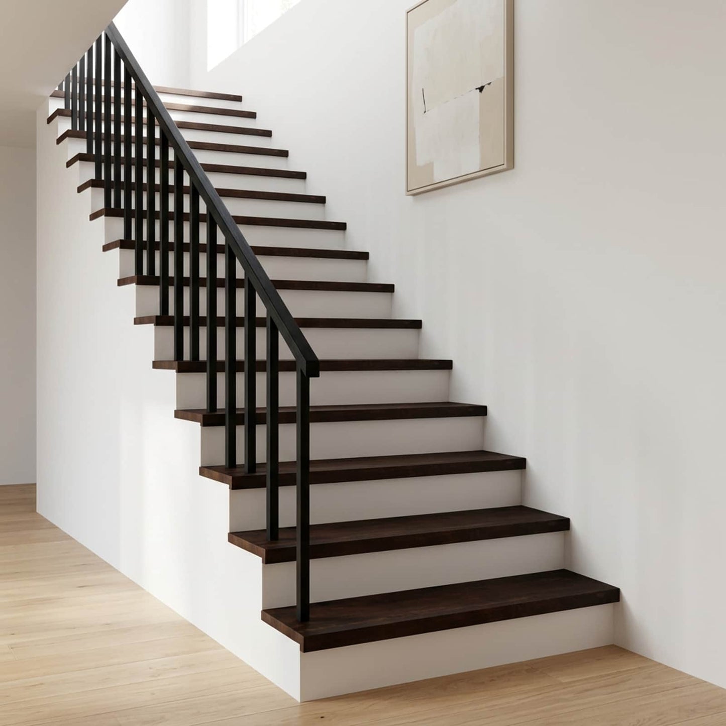 Stair Treads 16 pcs 120 x 25 x 2 cm Dark Brown Solid Beech Wood