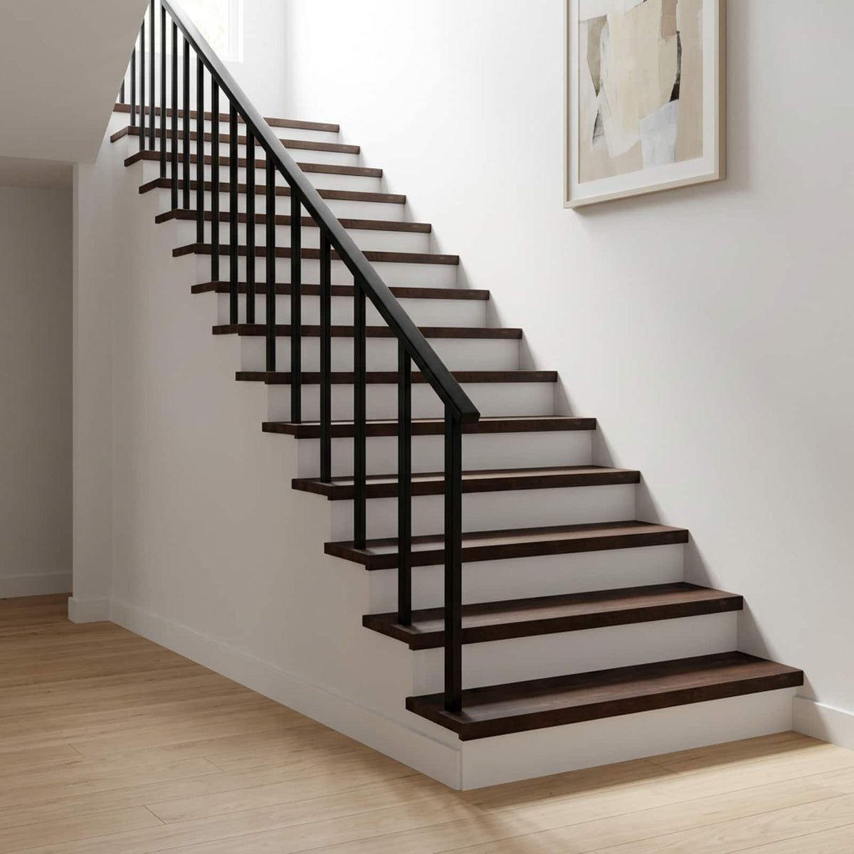 Stair Treads 2 pcs 100 x 30 x 2 cm Dark Brown Solid Beech Wood