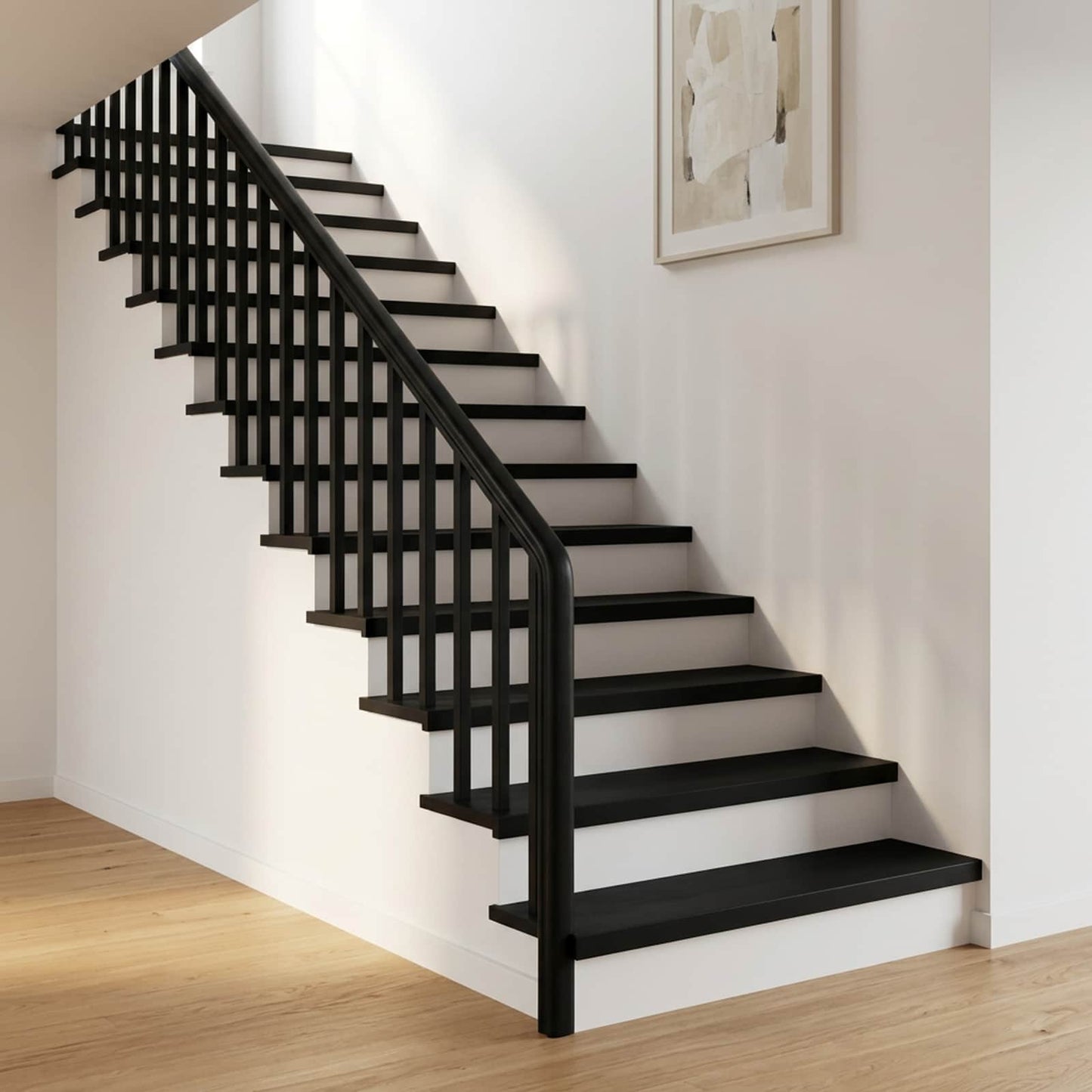 Stair Treads 2 pcs 90 x 25 x 2 cm Black Solid Beech Wood