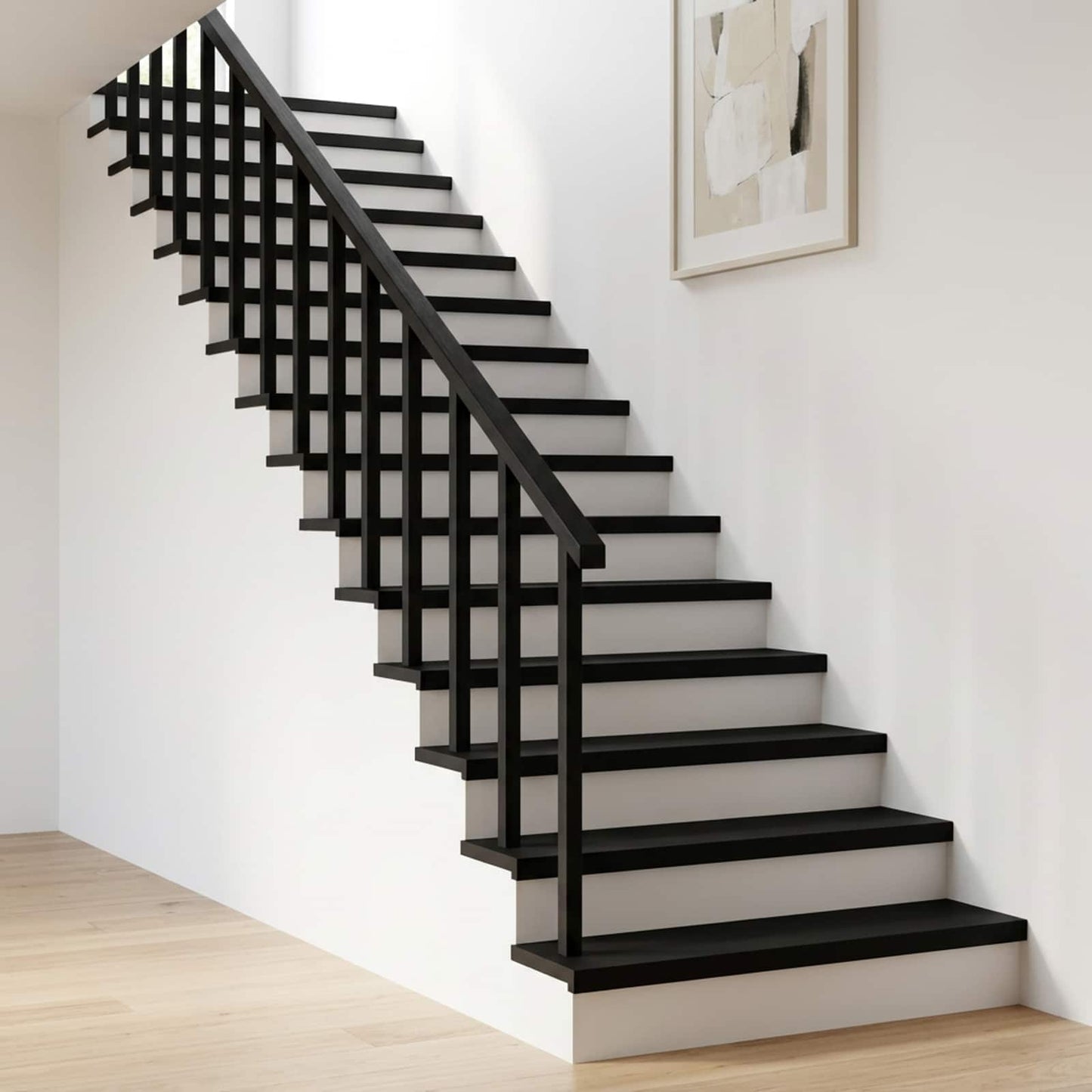 Stair Treads 16 pcs 90 x 30 x 2 cm Black Solid Beech Wood
