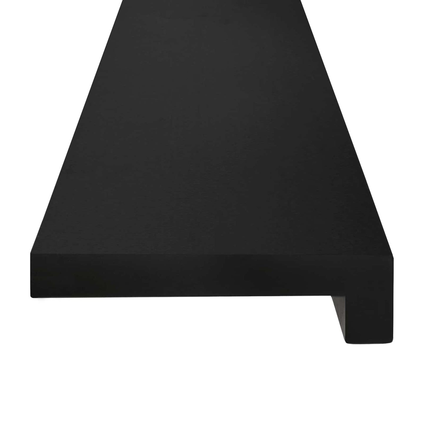 Stair Treads 16 pcs 110 x 25 x 2 cm Black Solid Beech Wood
