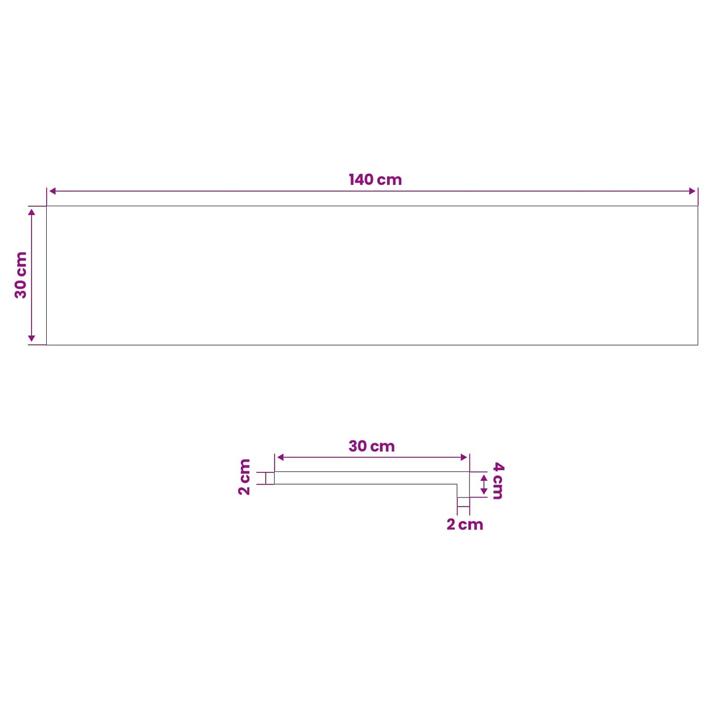 Window Sills 2 pcs Natural 140 x 30 x 2 cm Solid Beech Wood