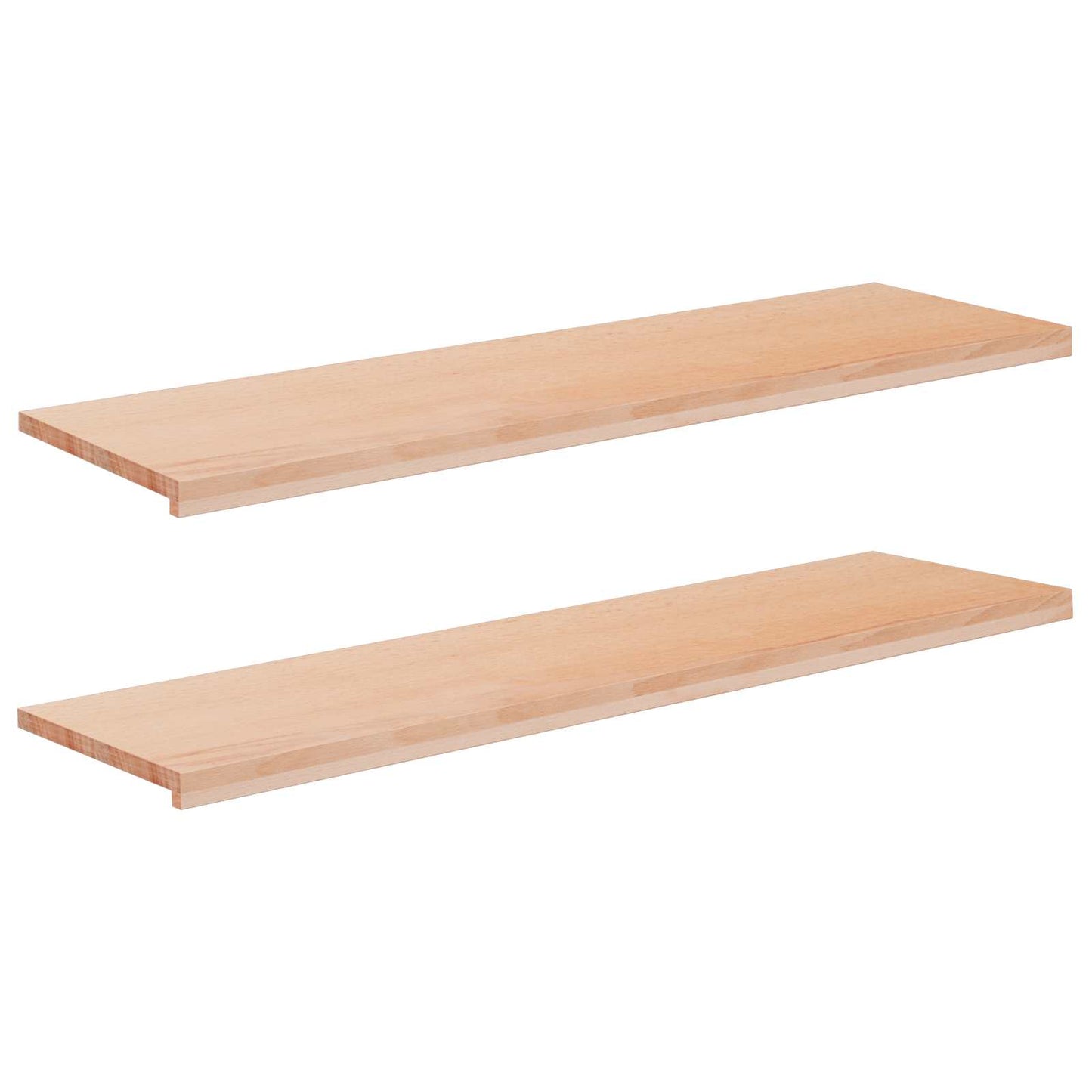Window Sills 2 pcs Natural 160 x 40 x 2 cm Solid Beech Wood
