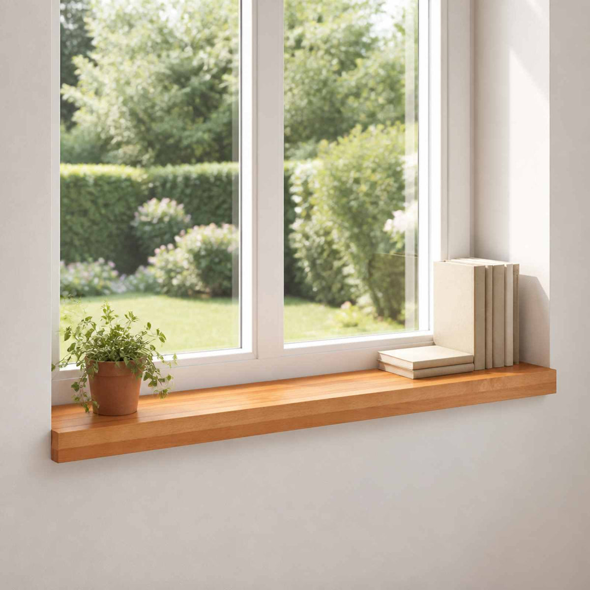 Window Sills 2 pcs Light Brown 100 x 15 x 2 cm Solid Beech Wood