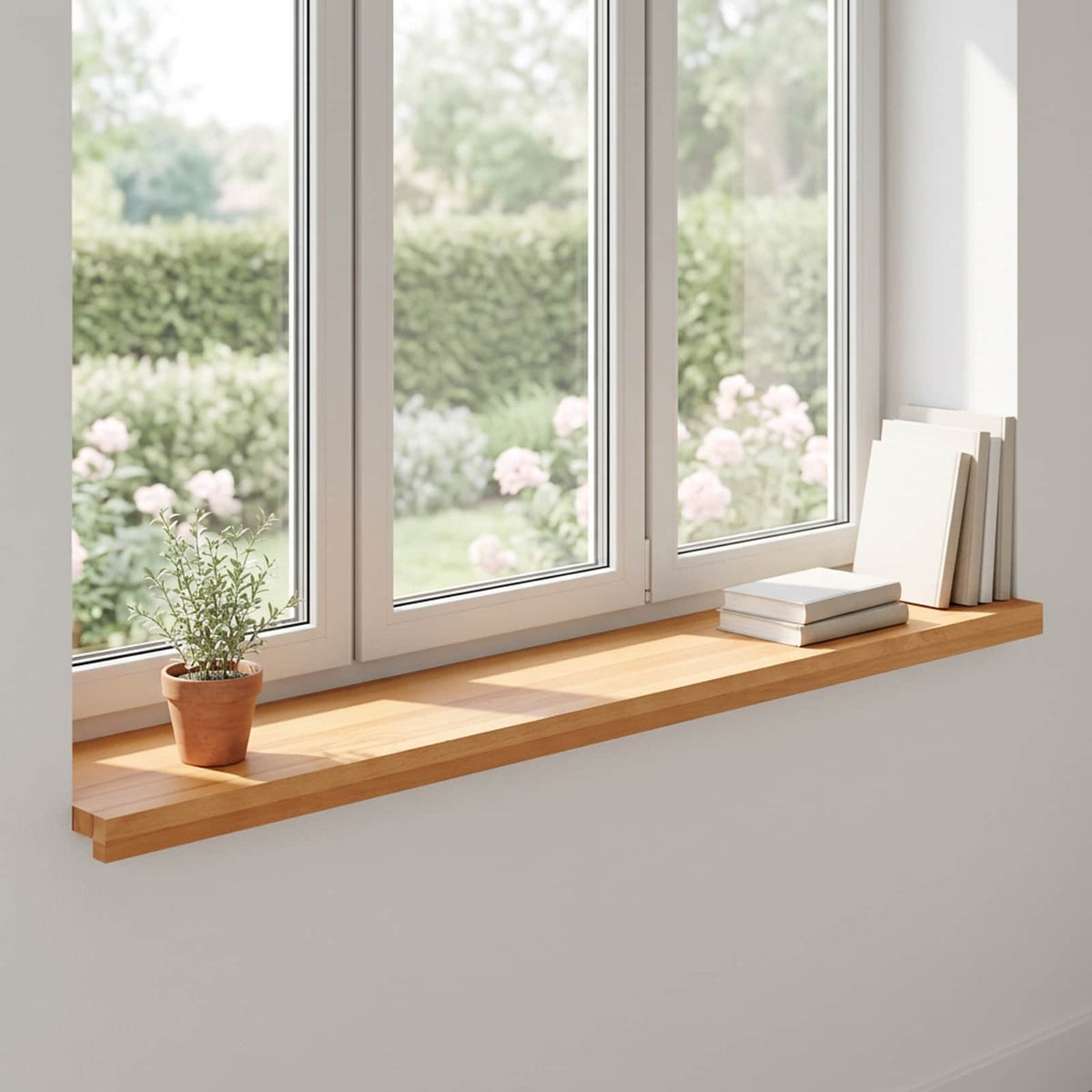 Window Sills 2 pcs Light Brown 160 x 15 x 2 cm Solid Beech Wood