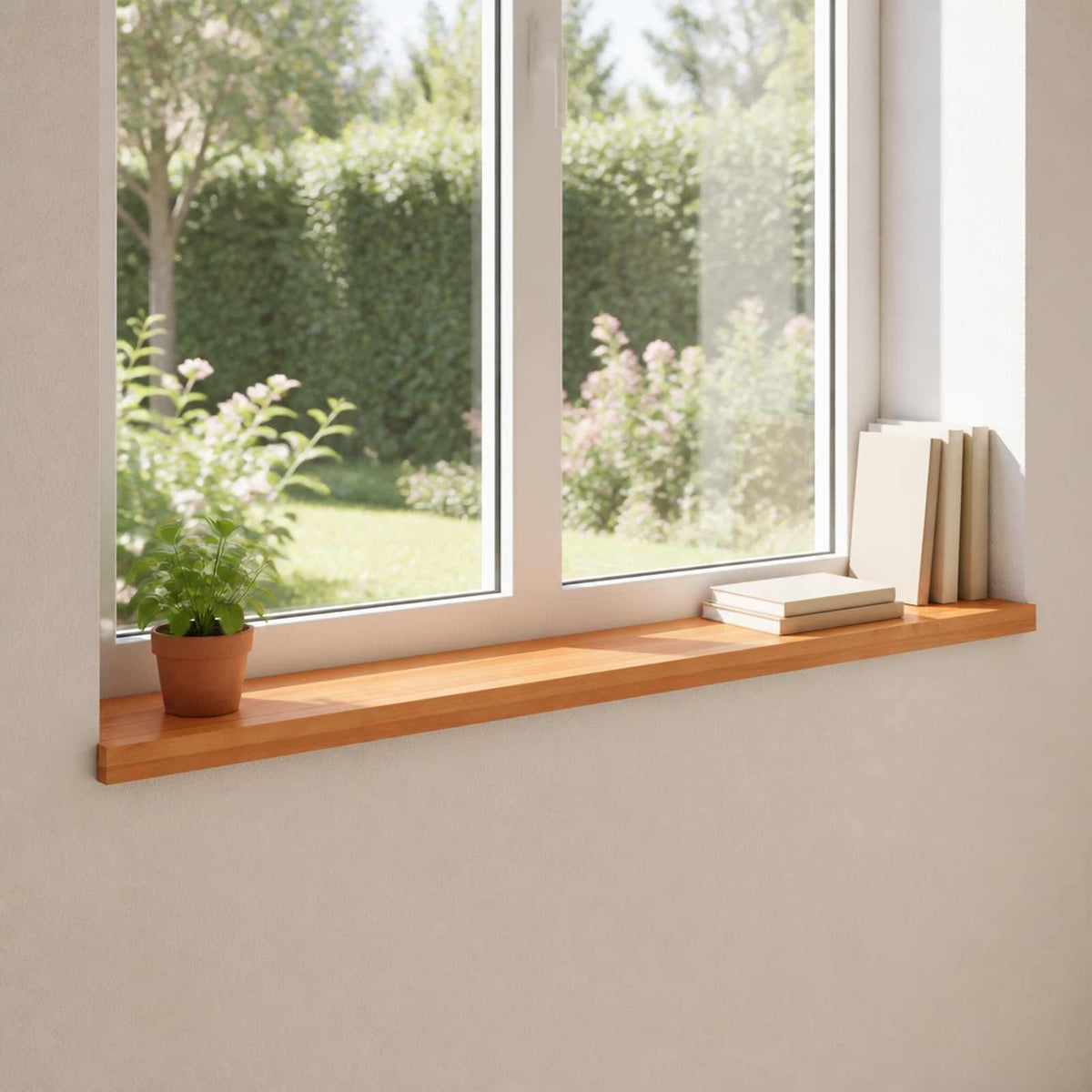Window Sills 2 pcs Light Brown 160 x 15 x 2 cm Solid Beech Wood