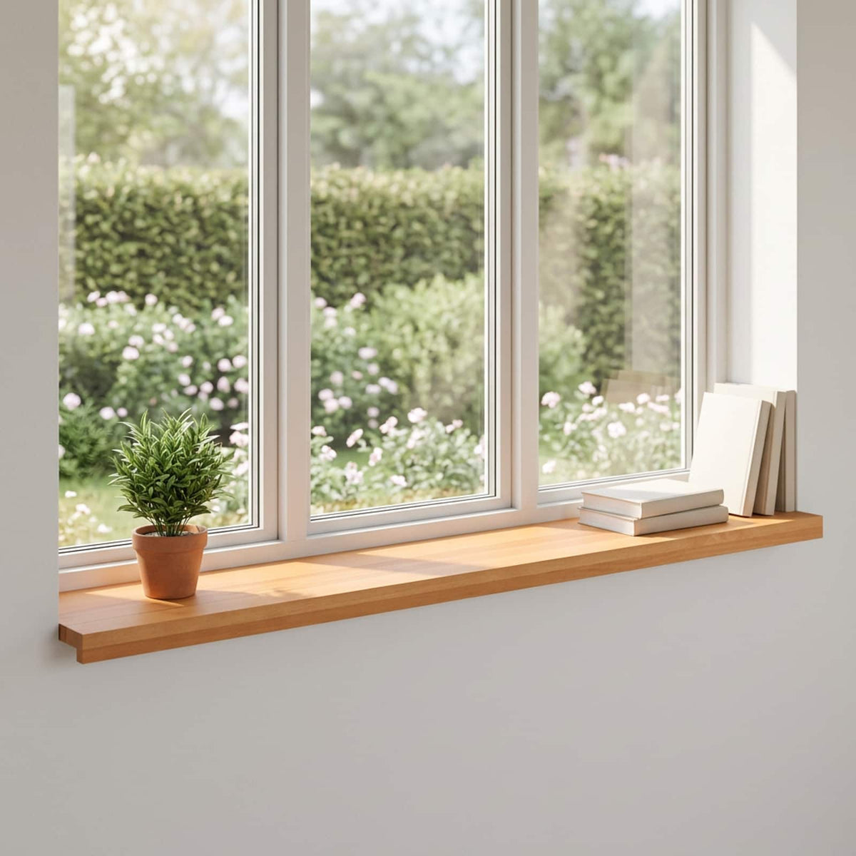 Window Sills 2 pcs Light Brown 160 x 25 x 2 cm Solid Beech Wood