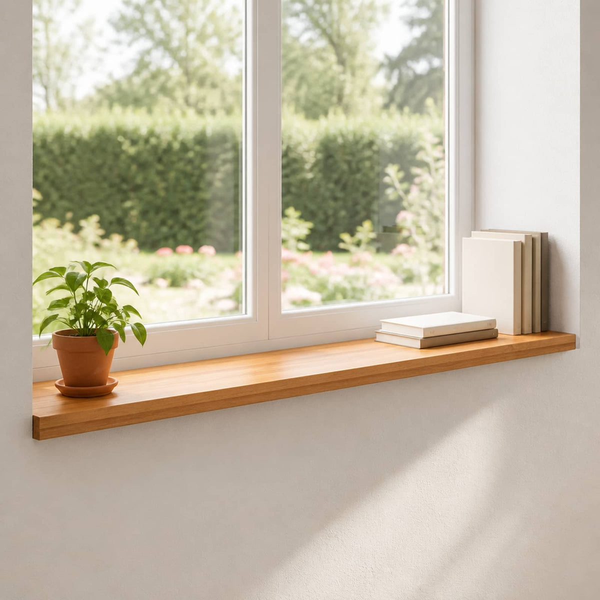 Window Sills 2 pcs Light Brown 160 x 25 x 2 cm Solid Beech Wood