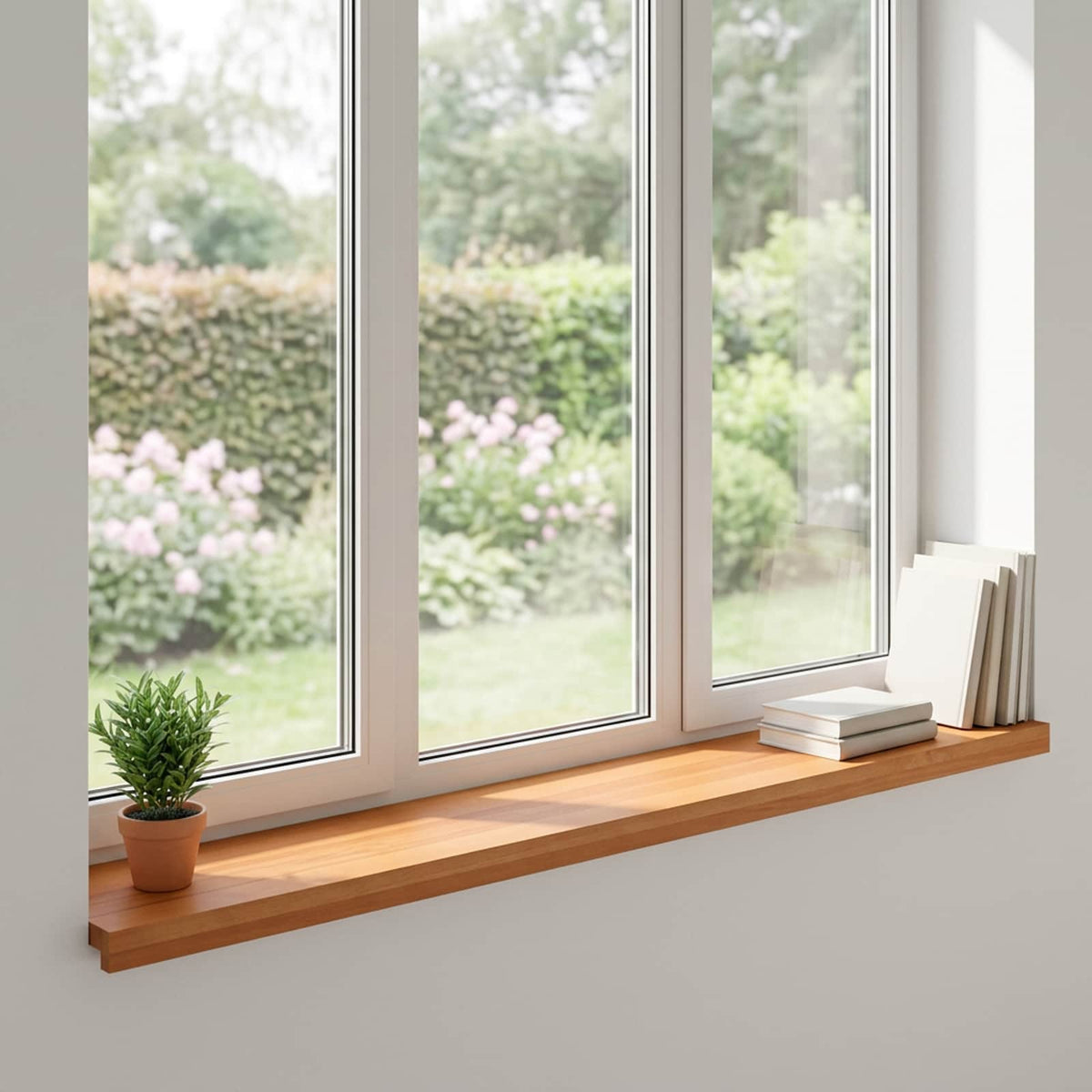 Window Sills 2 pcs Light Brown 160 x 30 x 2 cm Solid Beech Wood