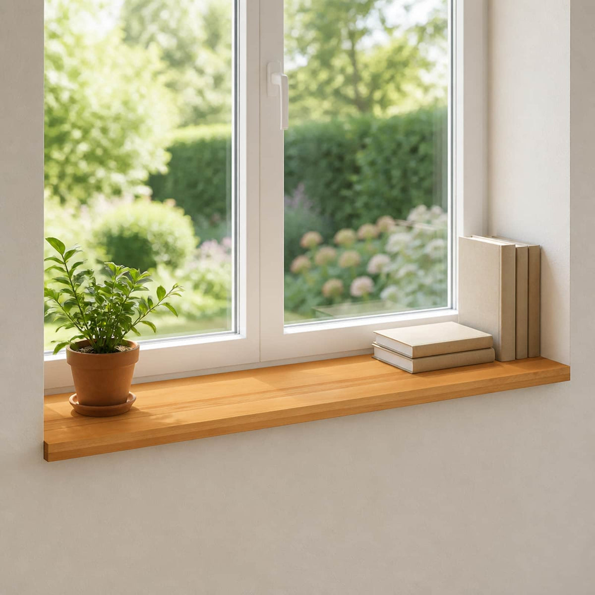 Window Sills 2 pcs Light Brown 70 x 40 x 2 cm Solid Beech Wood