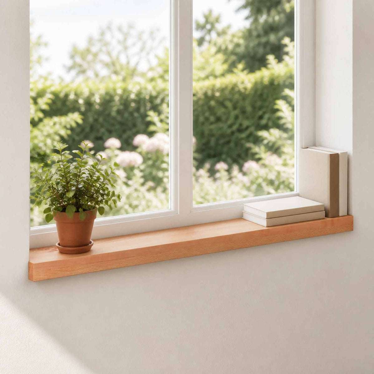 Window Sills 2 pcs Varnished 100 x 15 x 2 cm Solid Beech Wood