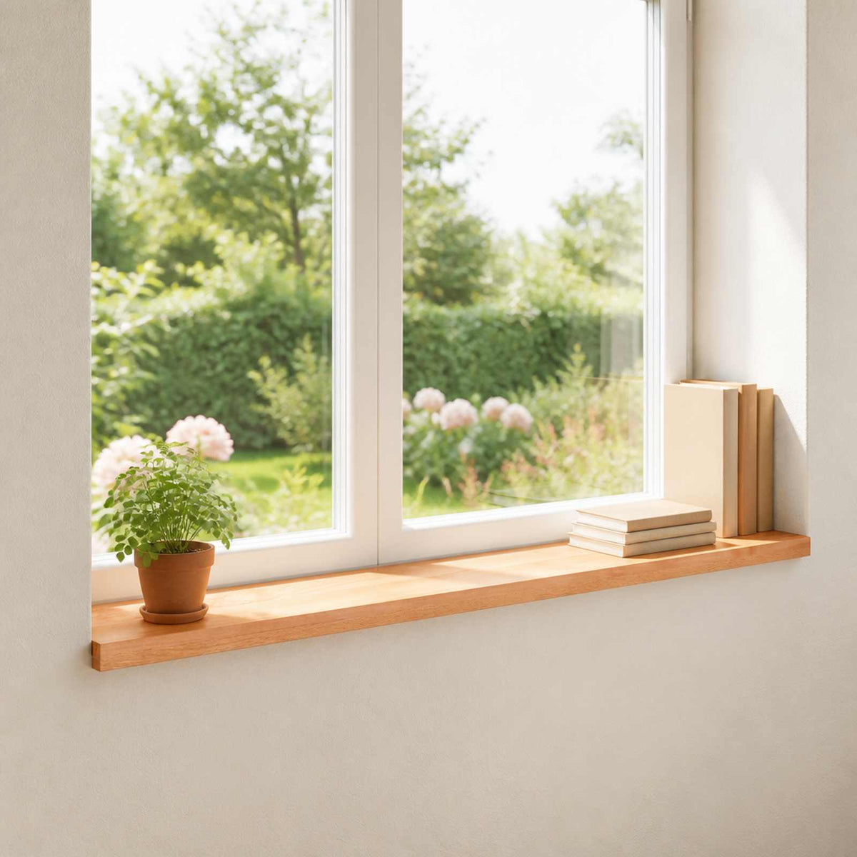 Window Sills 2 pcs Varnish 160 x 15 x 2 cm Solid Beech Wood