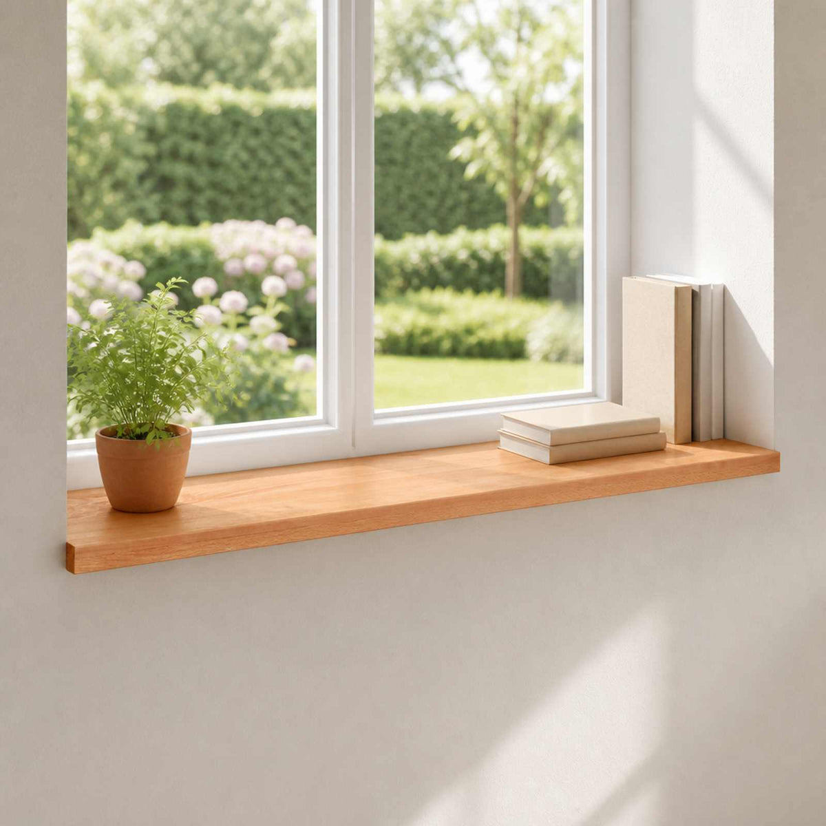 Window Sills 2 pcs Varnish 110 x 25 x 2 cm Solid Beech Wood