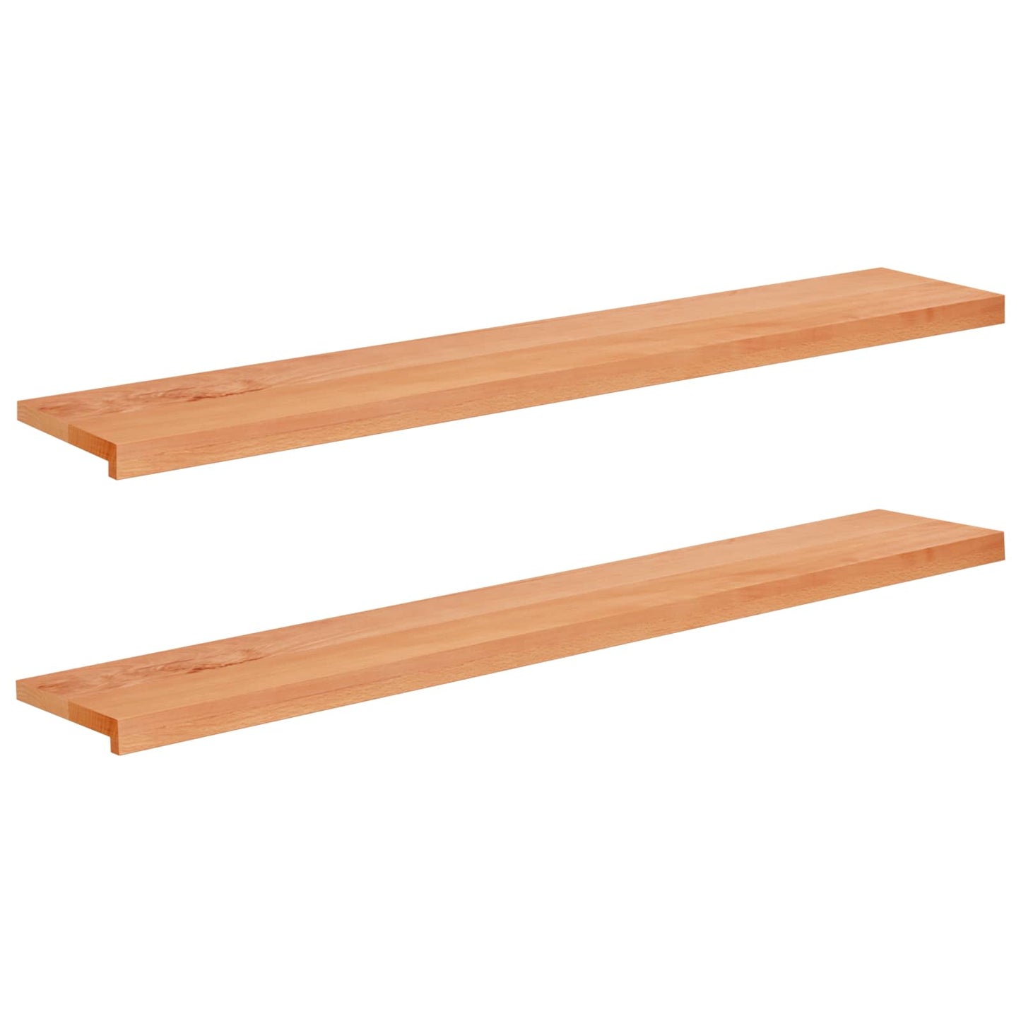 Window Sills 2 pcs Varnished 140 x 25 x 2 cm Solid Beech Wood